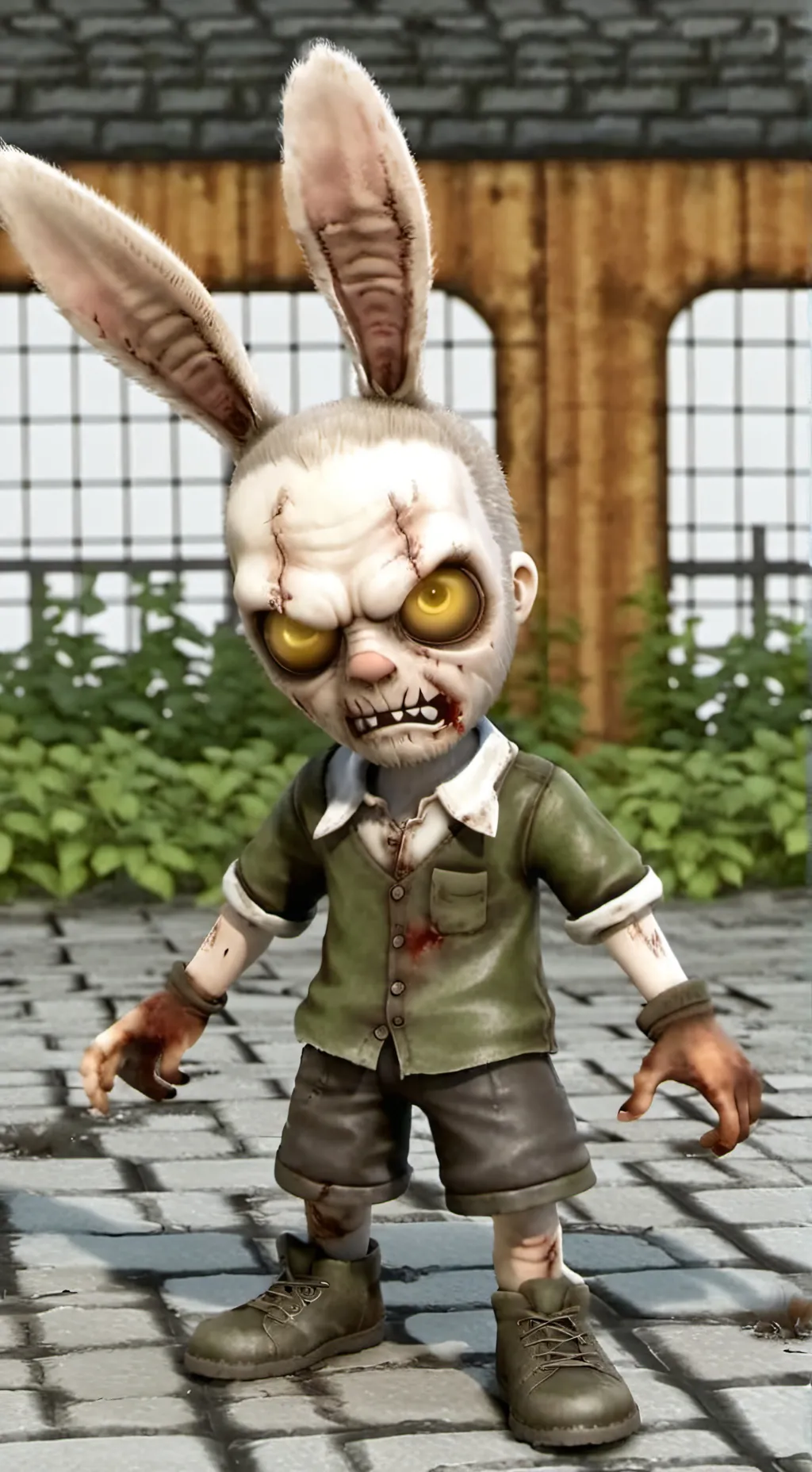 ai character: zobie background