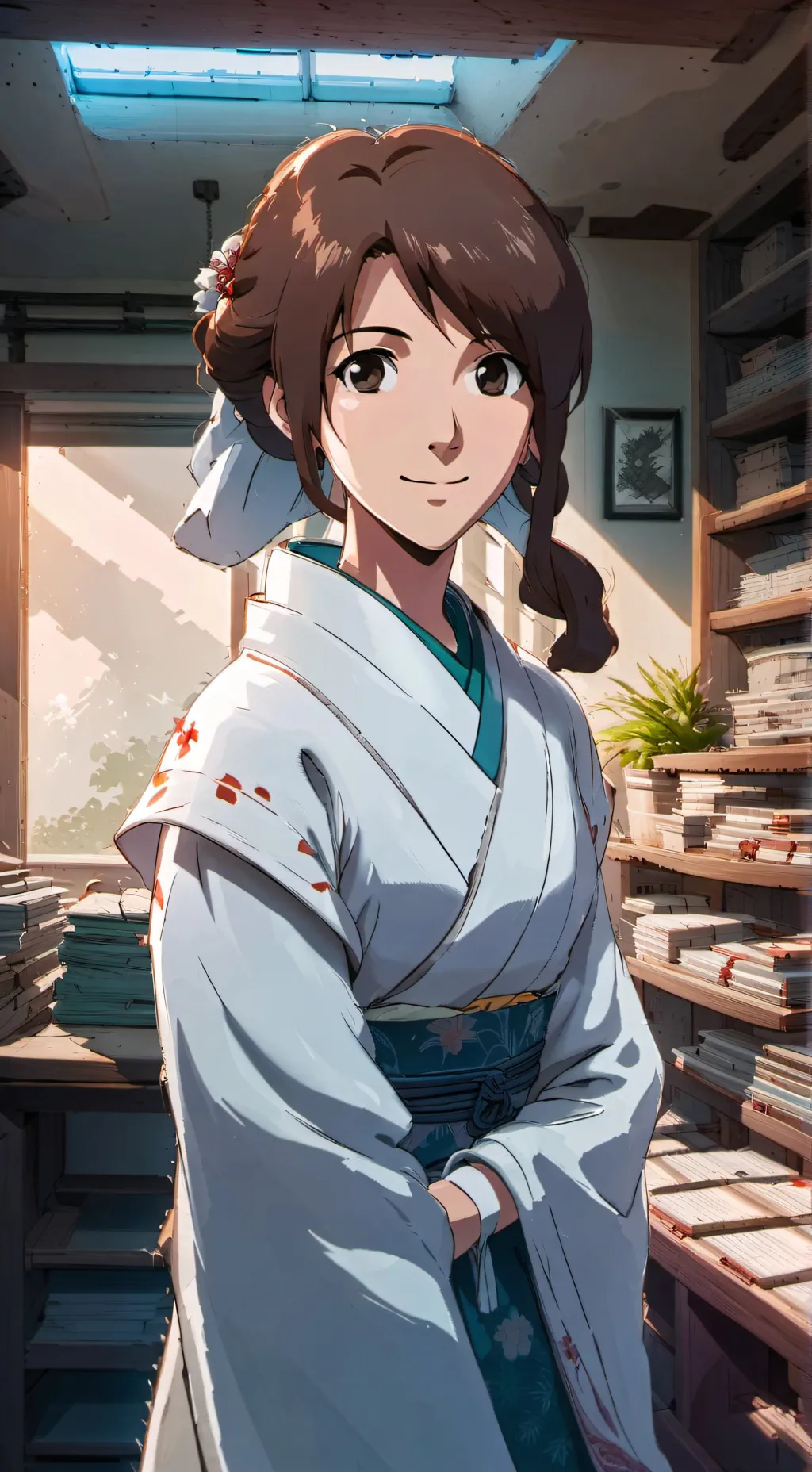 ai character: Naurto Ramen Girl background