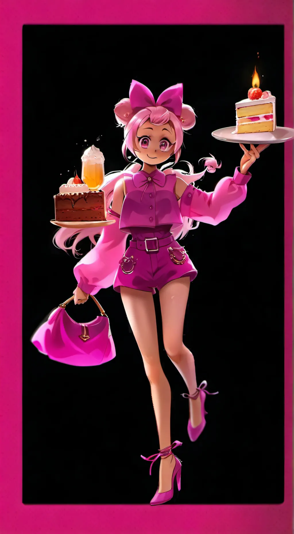 ai character: toy chica  background