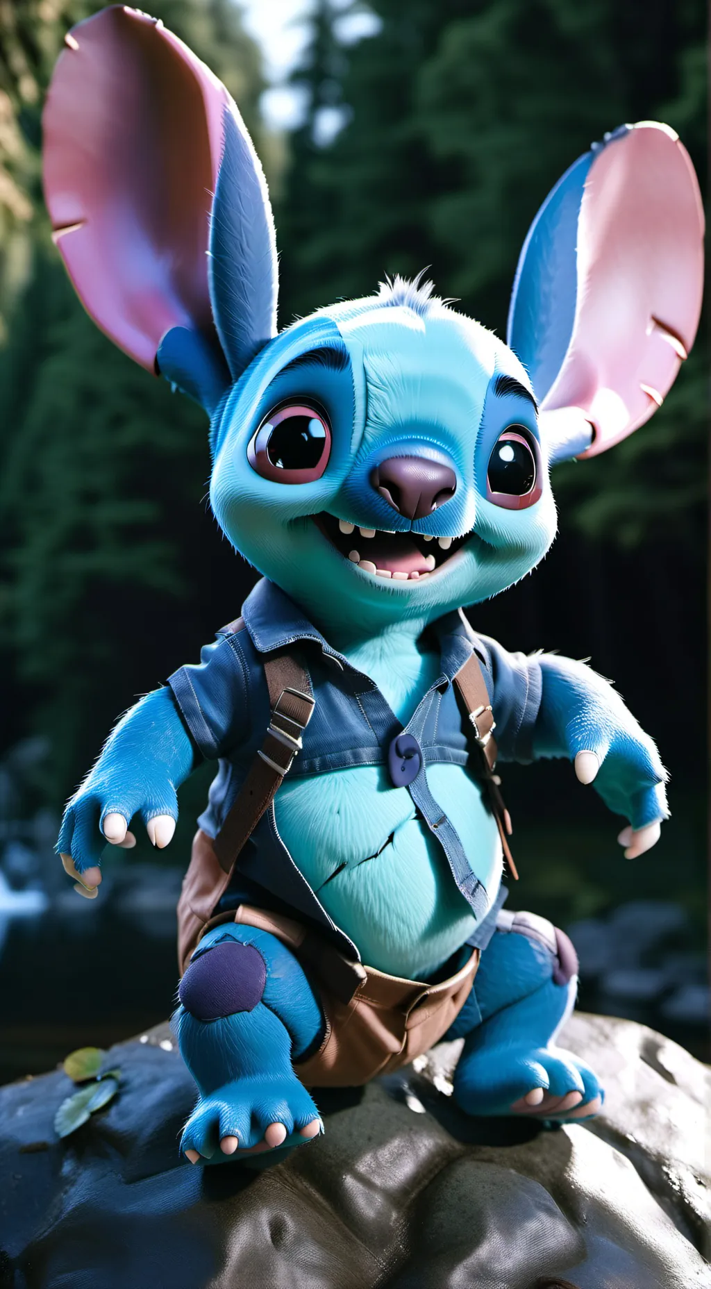 ai character: stitch(pregnant) background