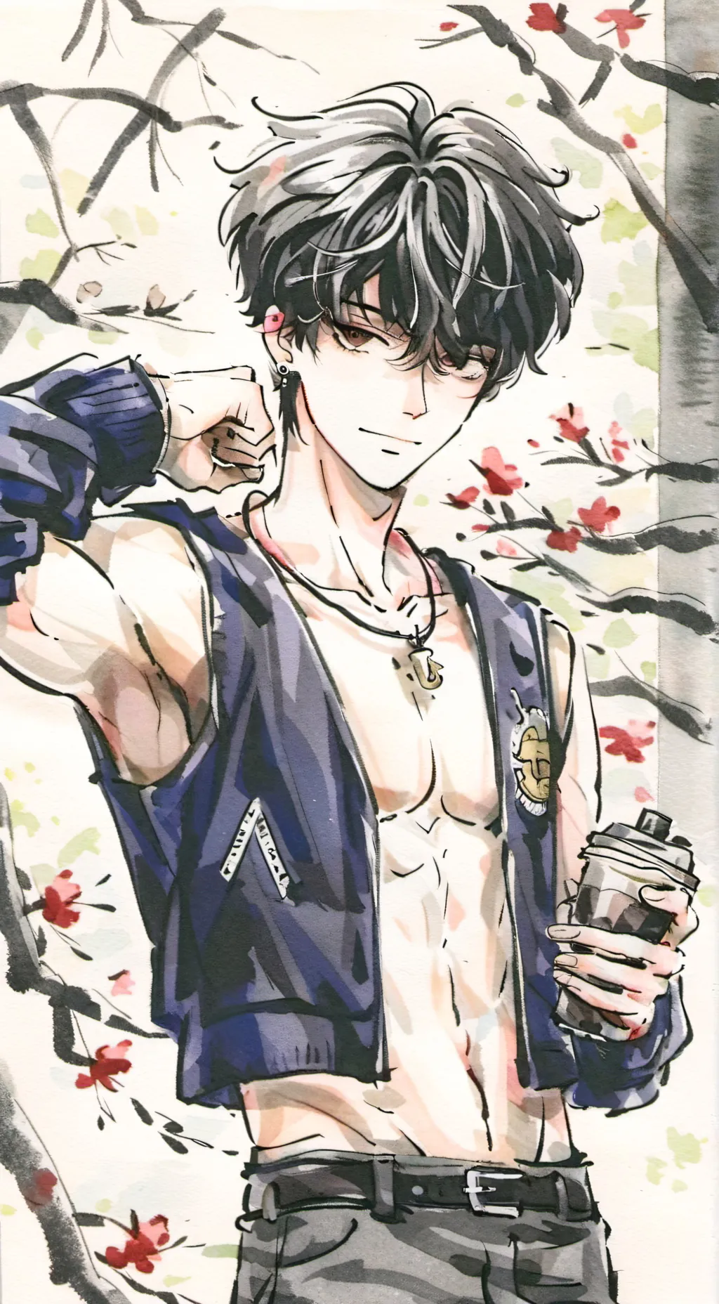 ai character: leon background