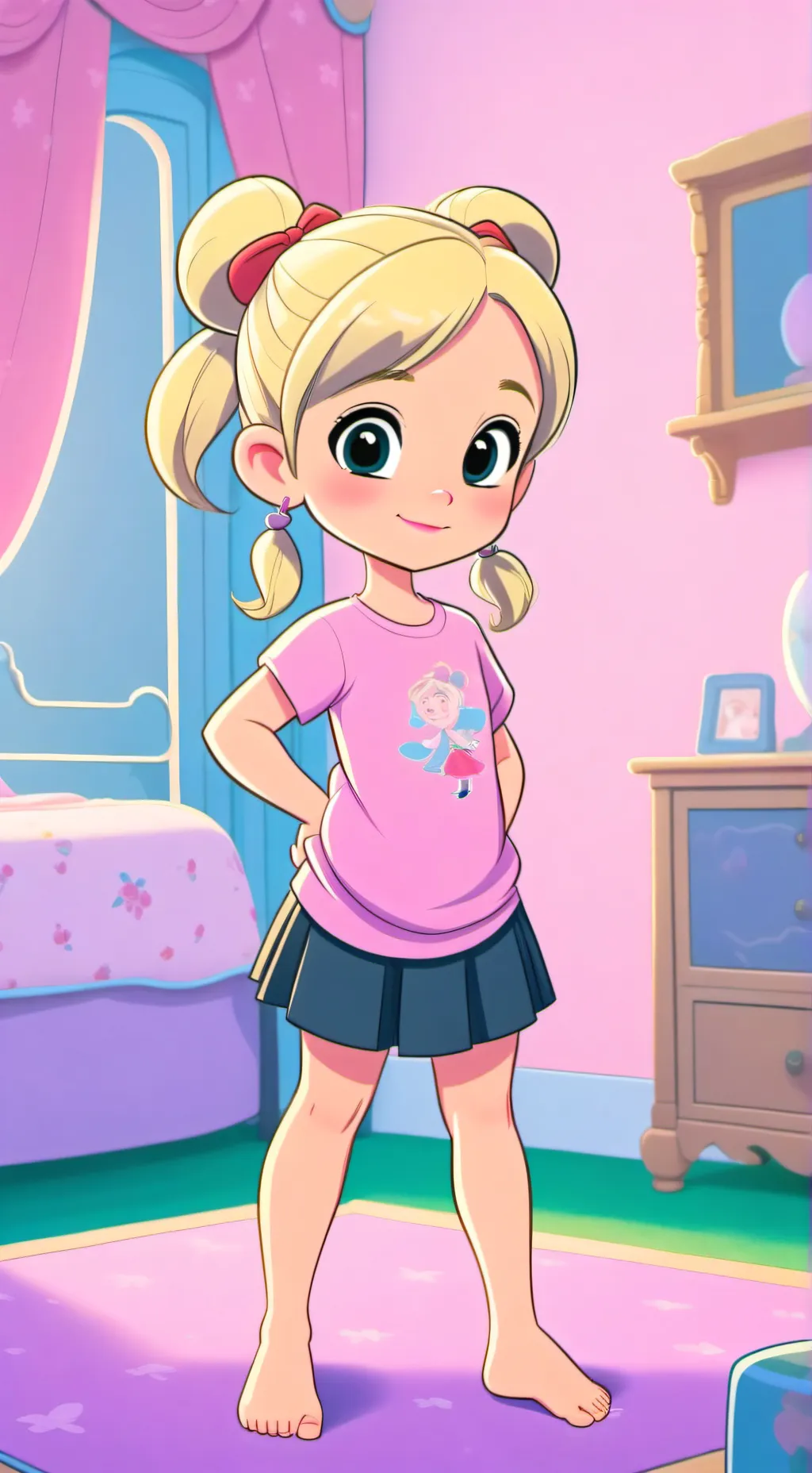 ai character: Little Samantha  background