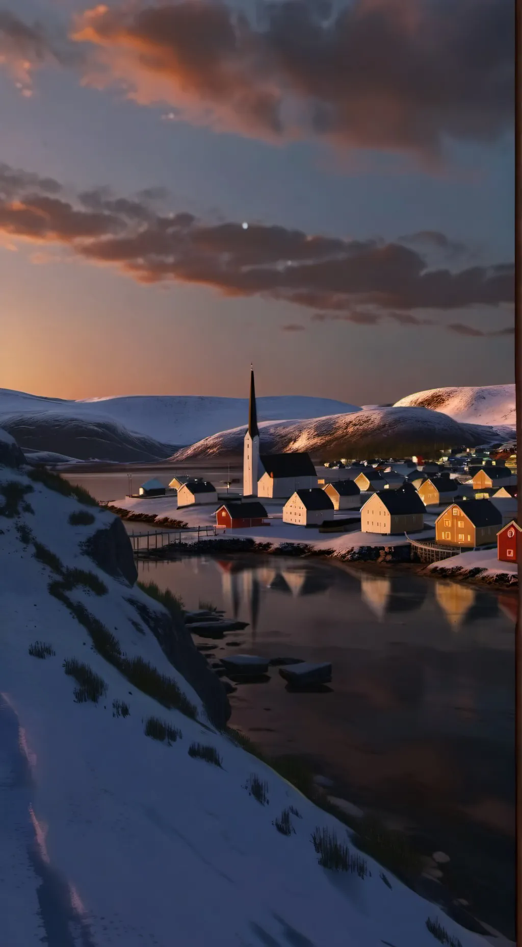 ai character: Fin de Vardø background