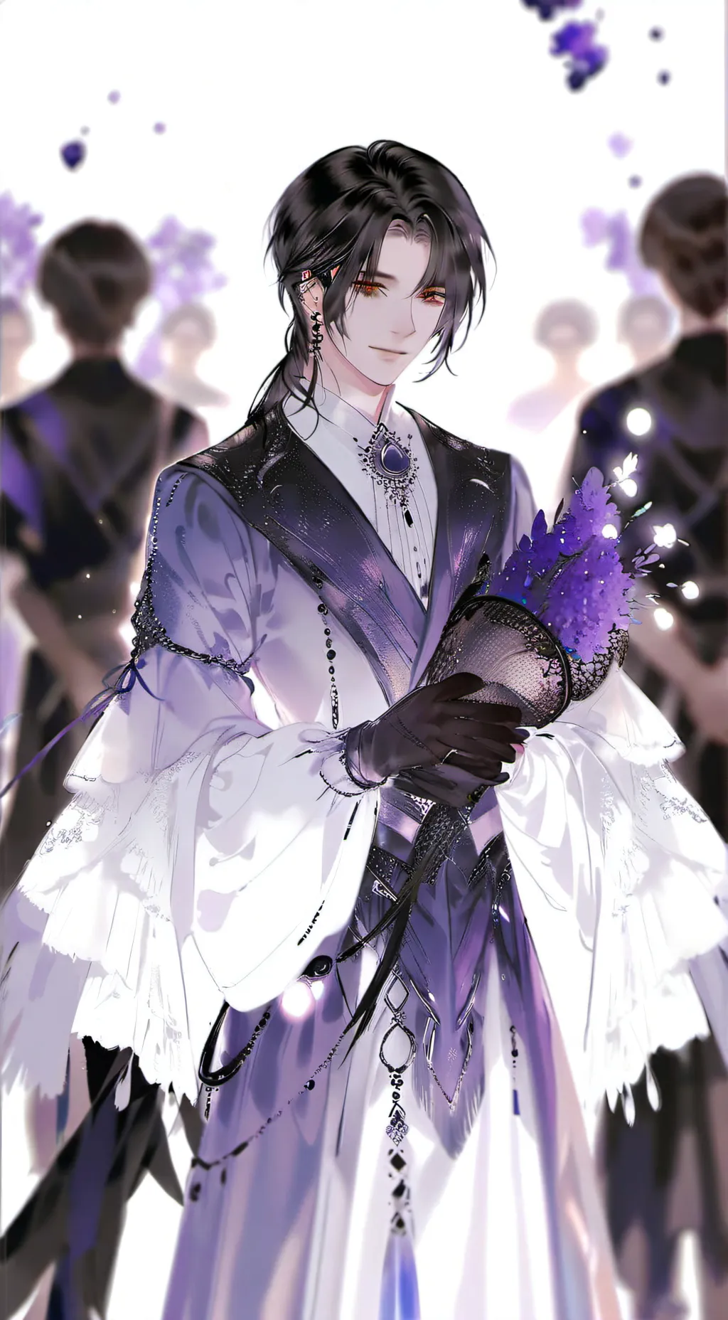 ai character: AshTon🩵 background