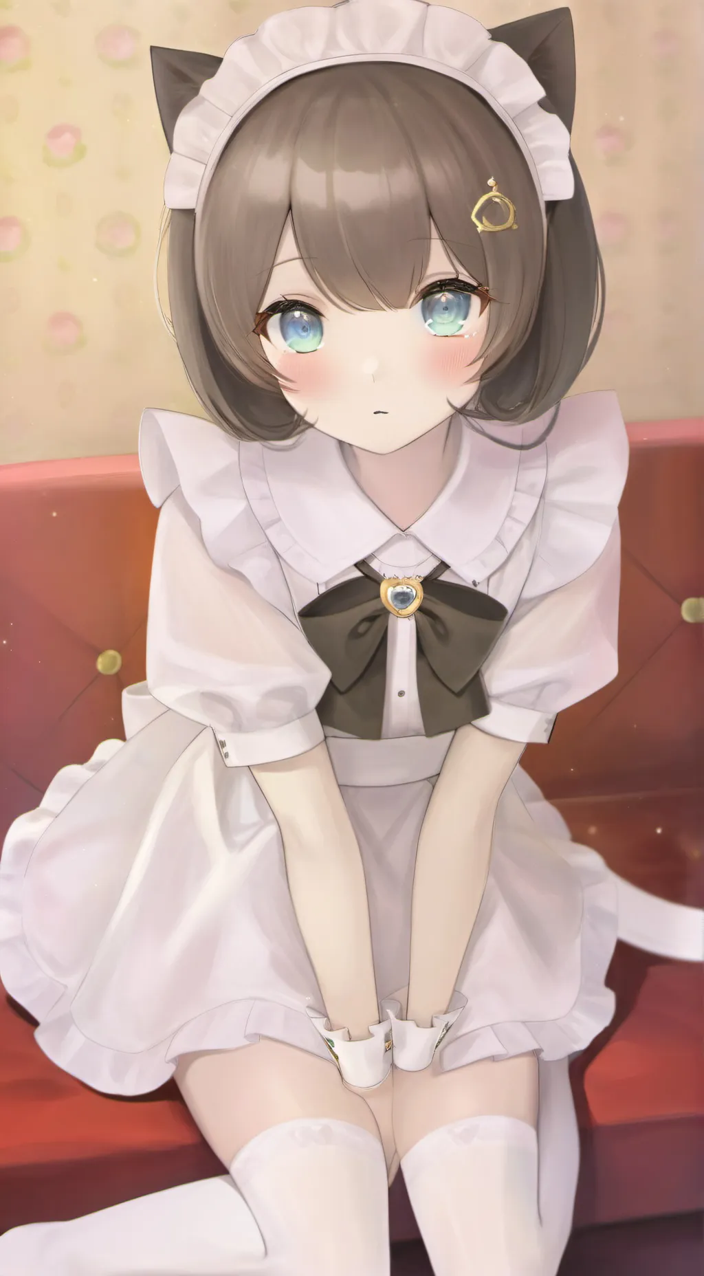 ai character: Ashley 🤍🖤 background