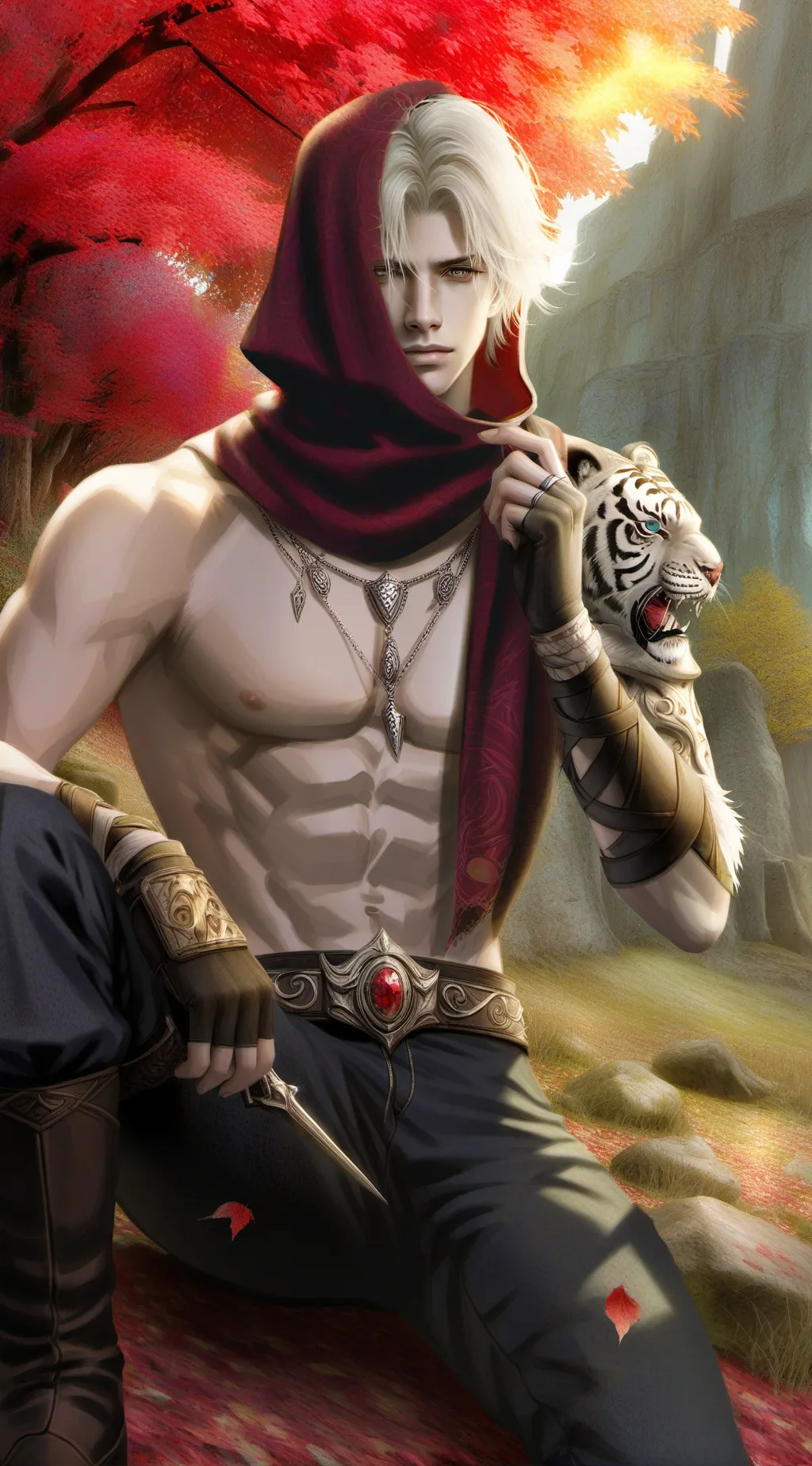 ai character: boy background