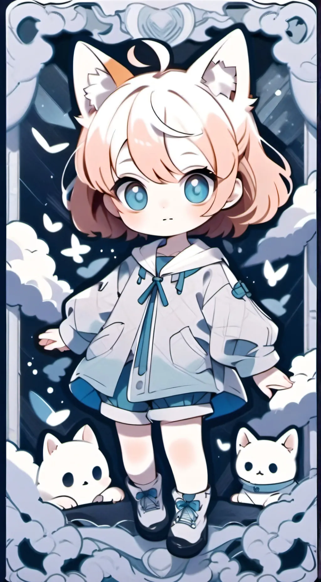 ai character: Neko baby Louis  background