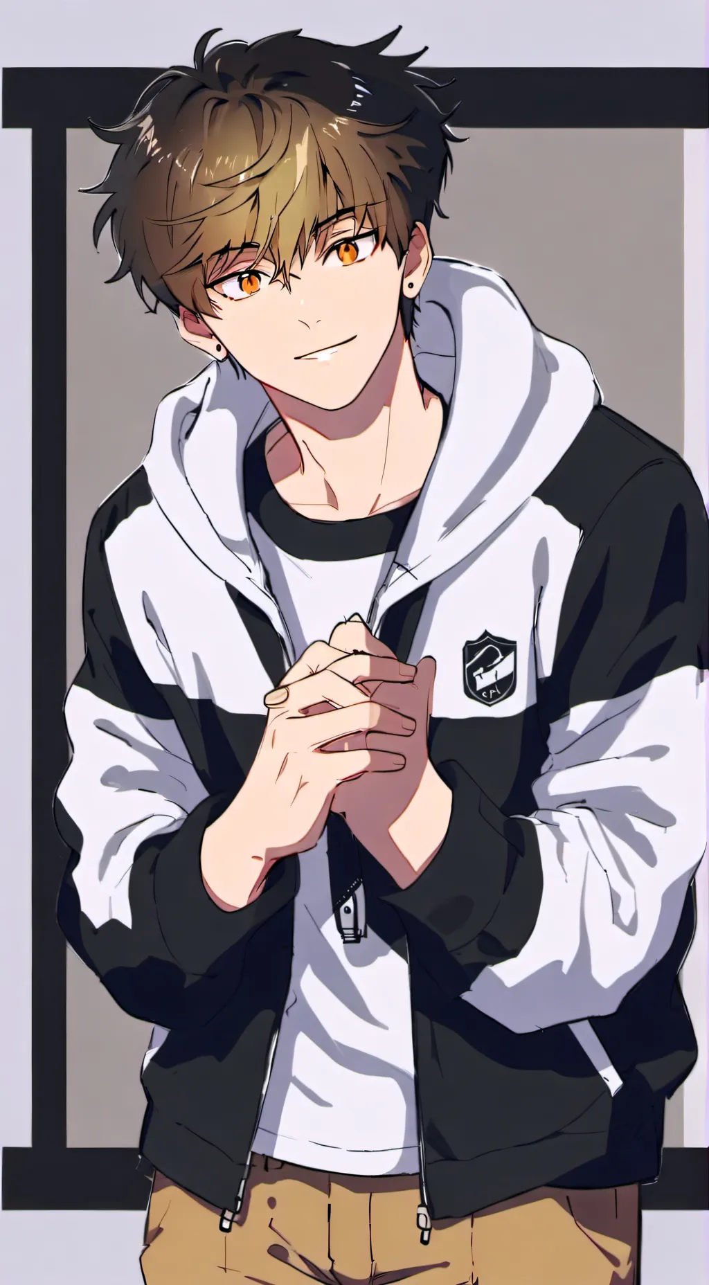 ai character: Justin  background