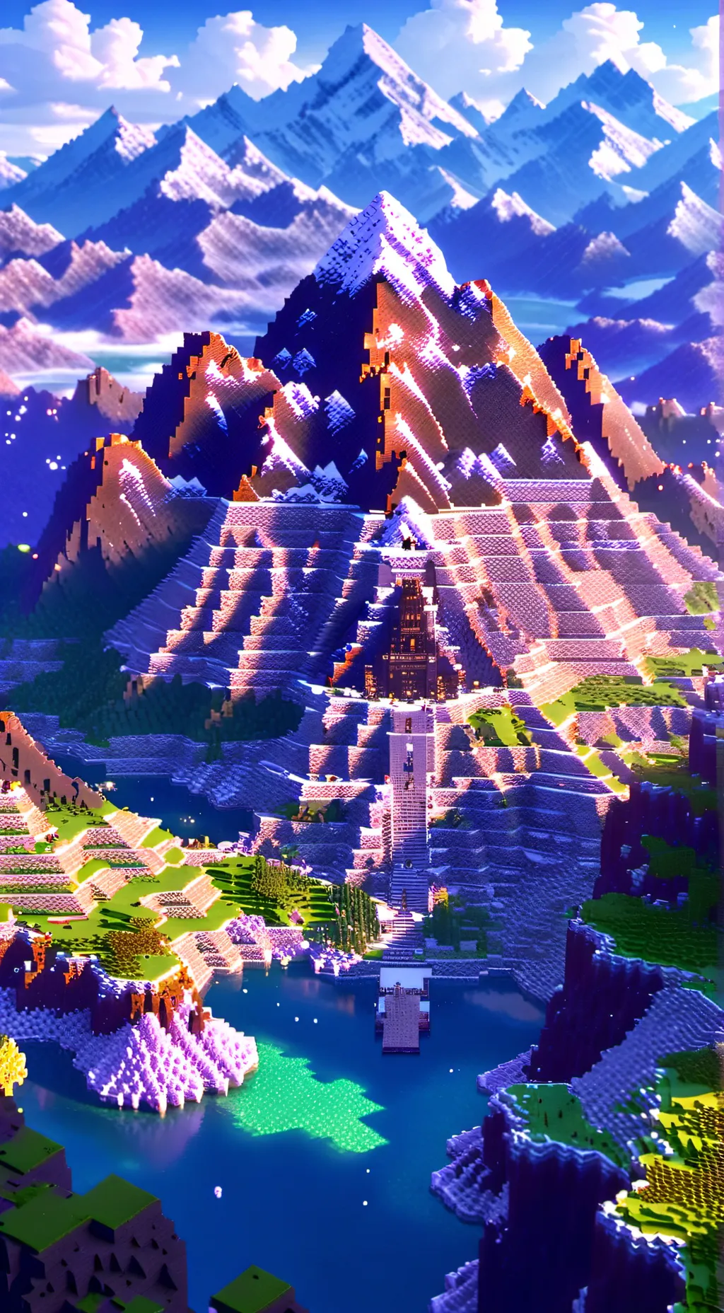 ai character: Minecraft background