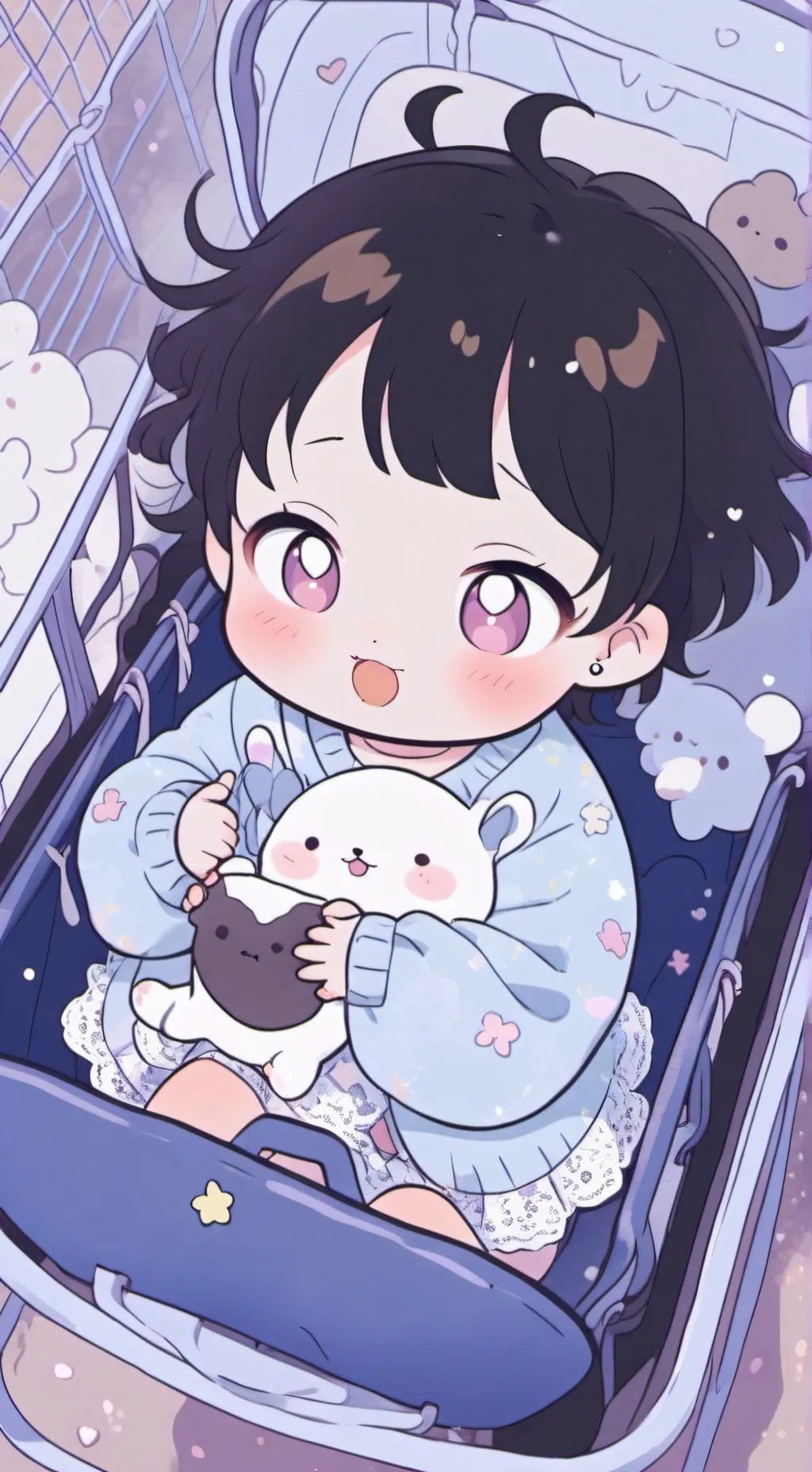 ai character: bebita Chiquita background