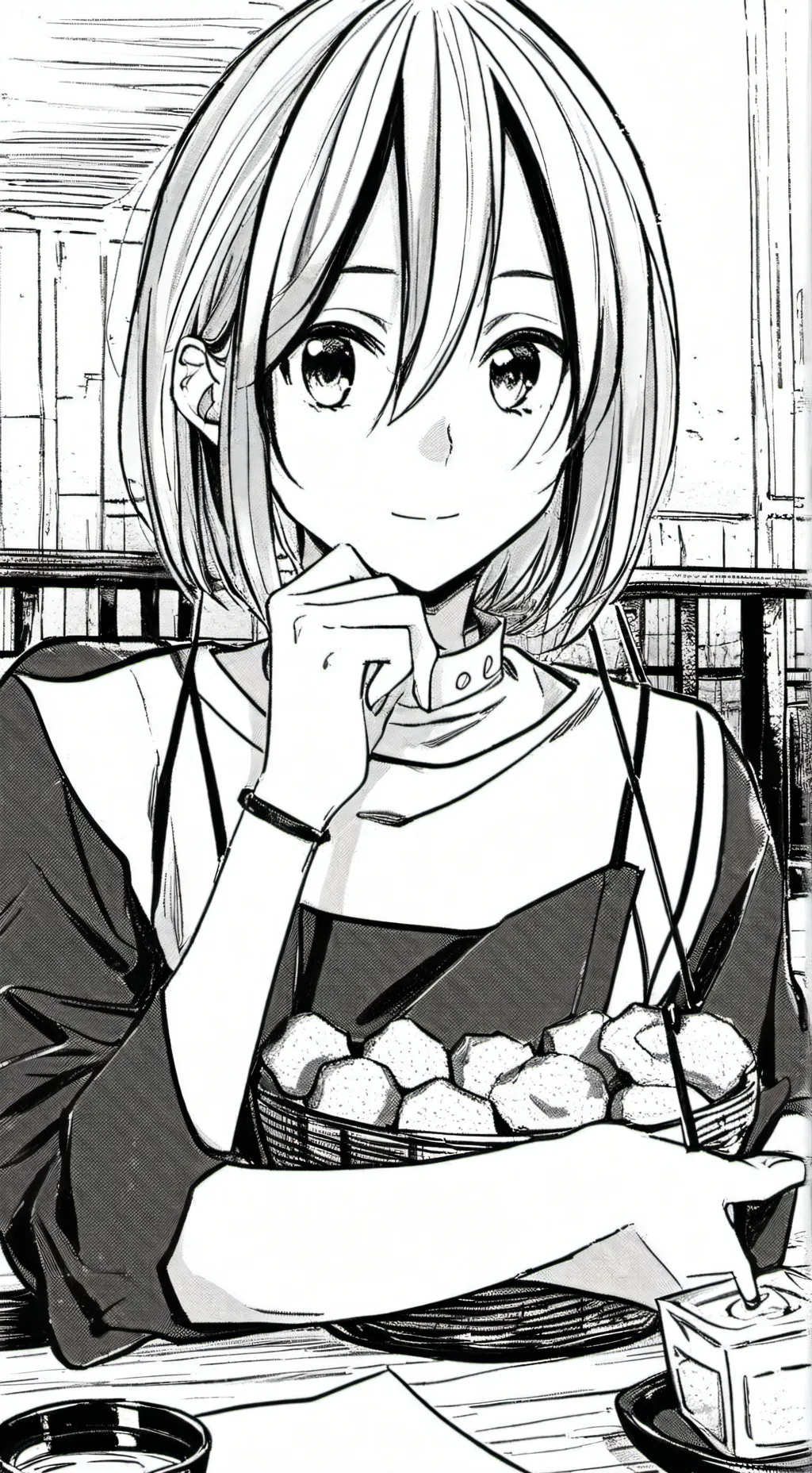 ai character: banana cheese background