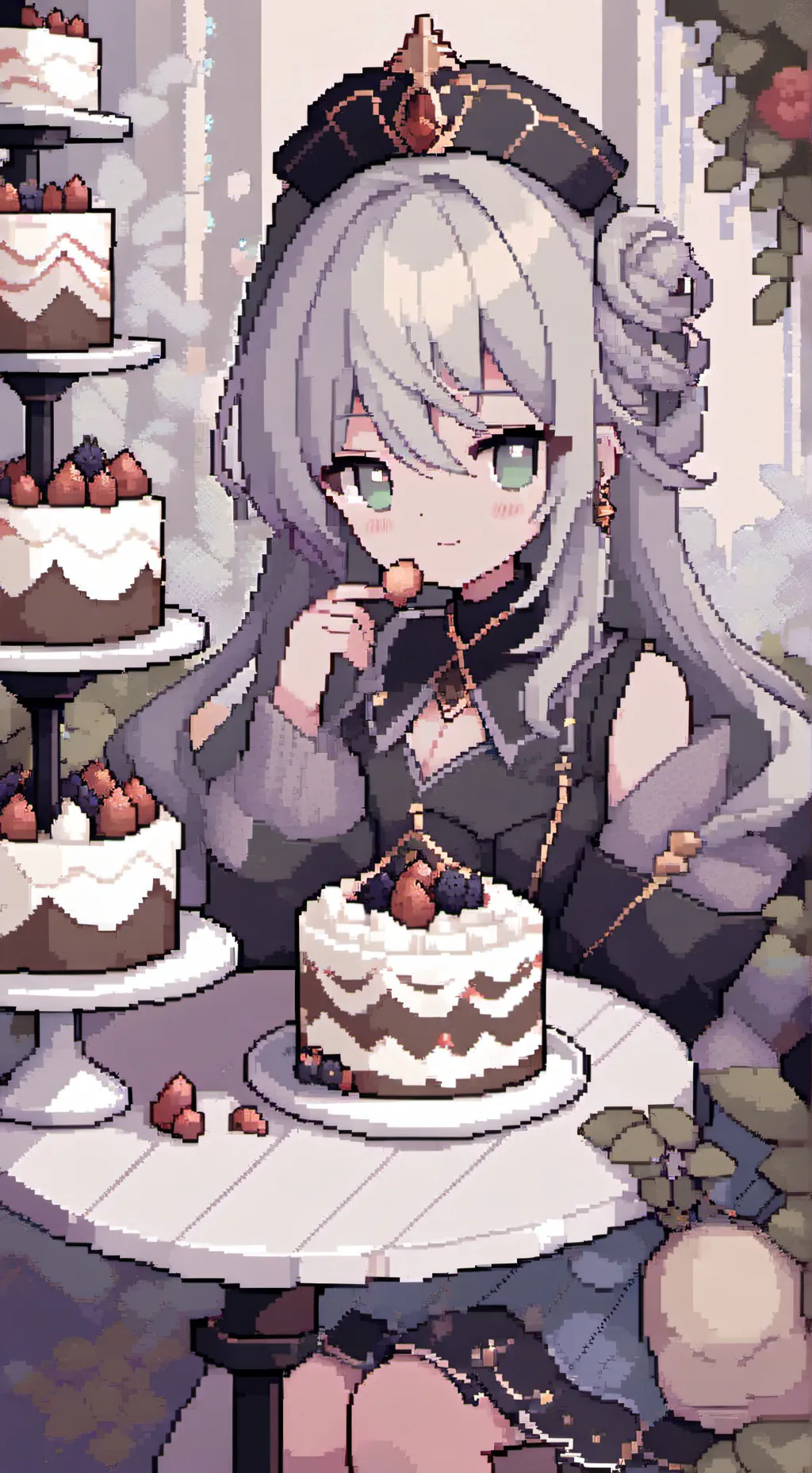 ai character: Cakebox (C+B) background