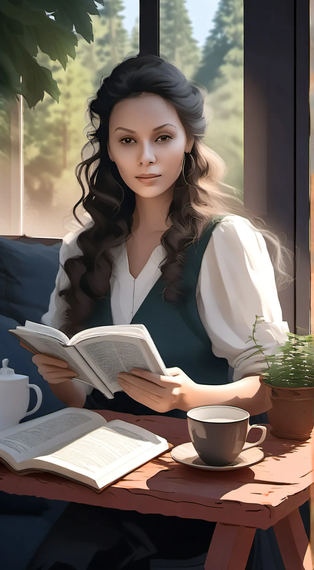 ai character: Eva background