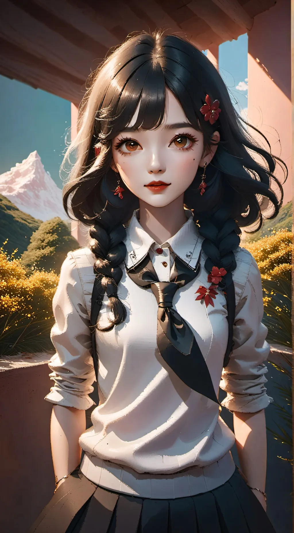 ai character: grace background