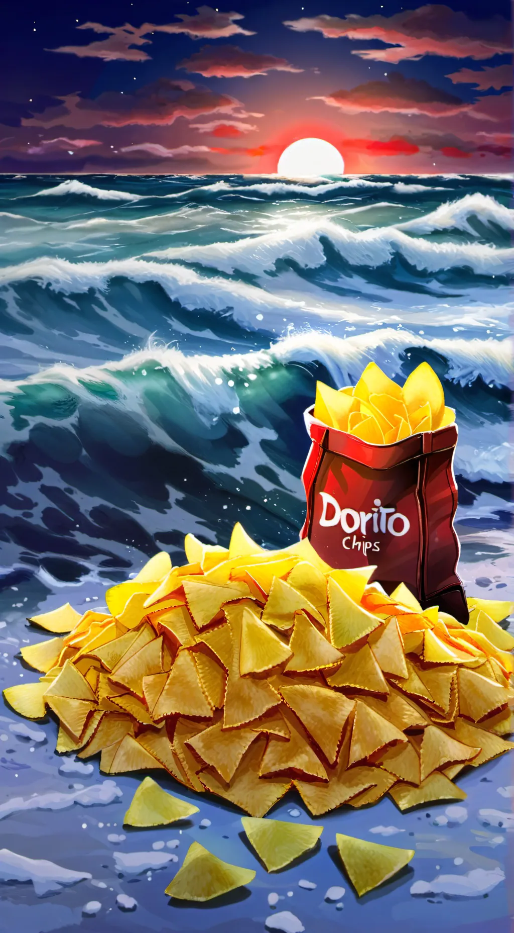 ai character: doritos background