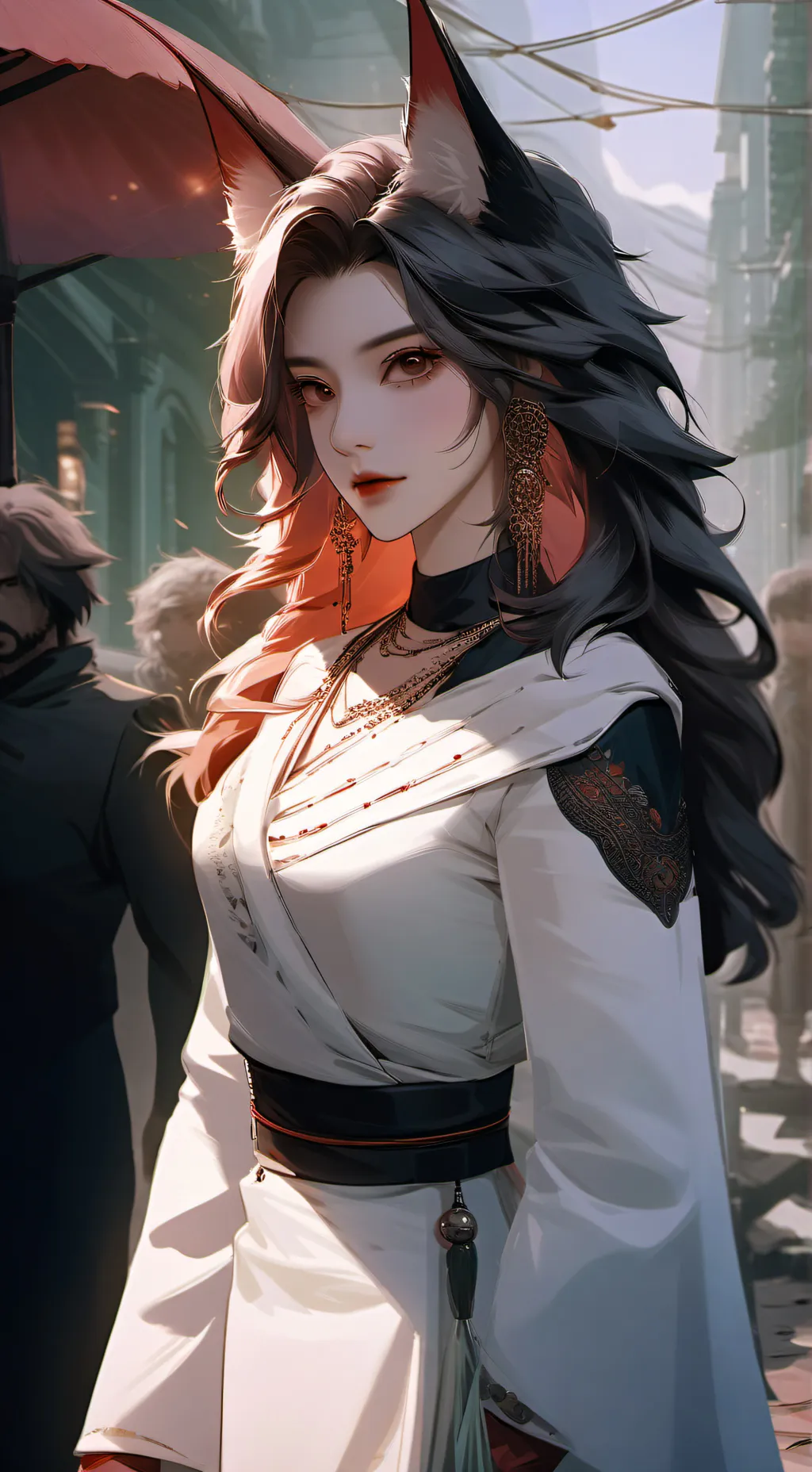 ai character: normal sus furry background