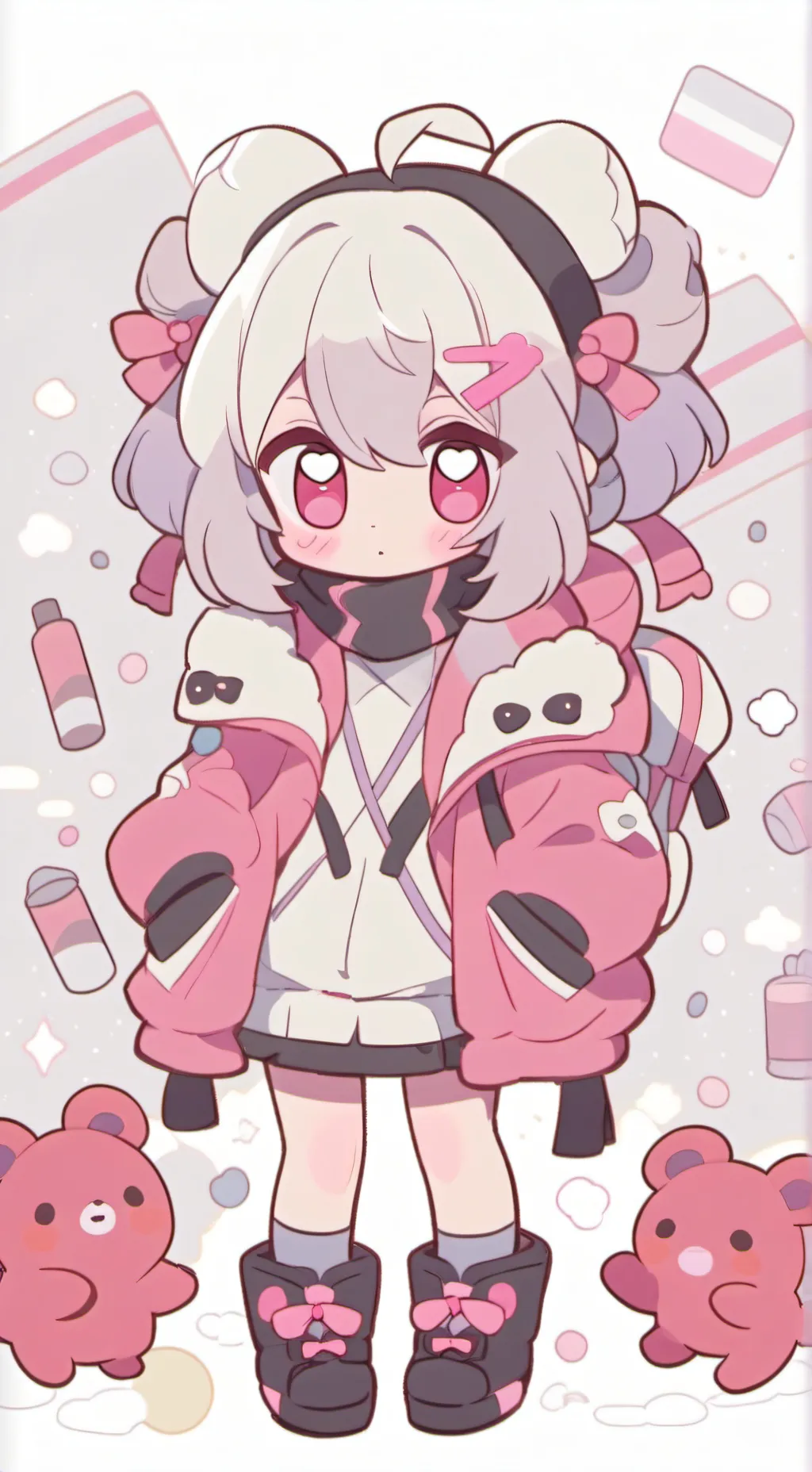 ai character: Чиби background