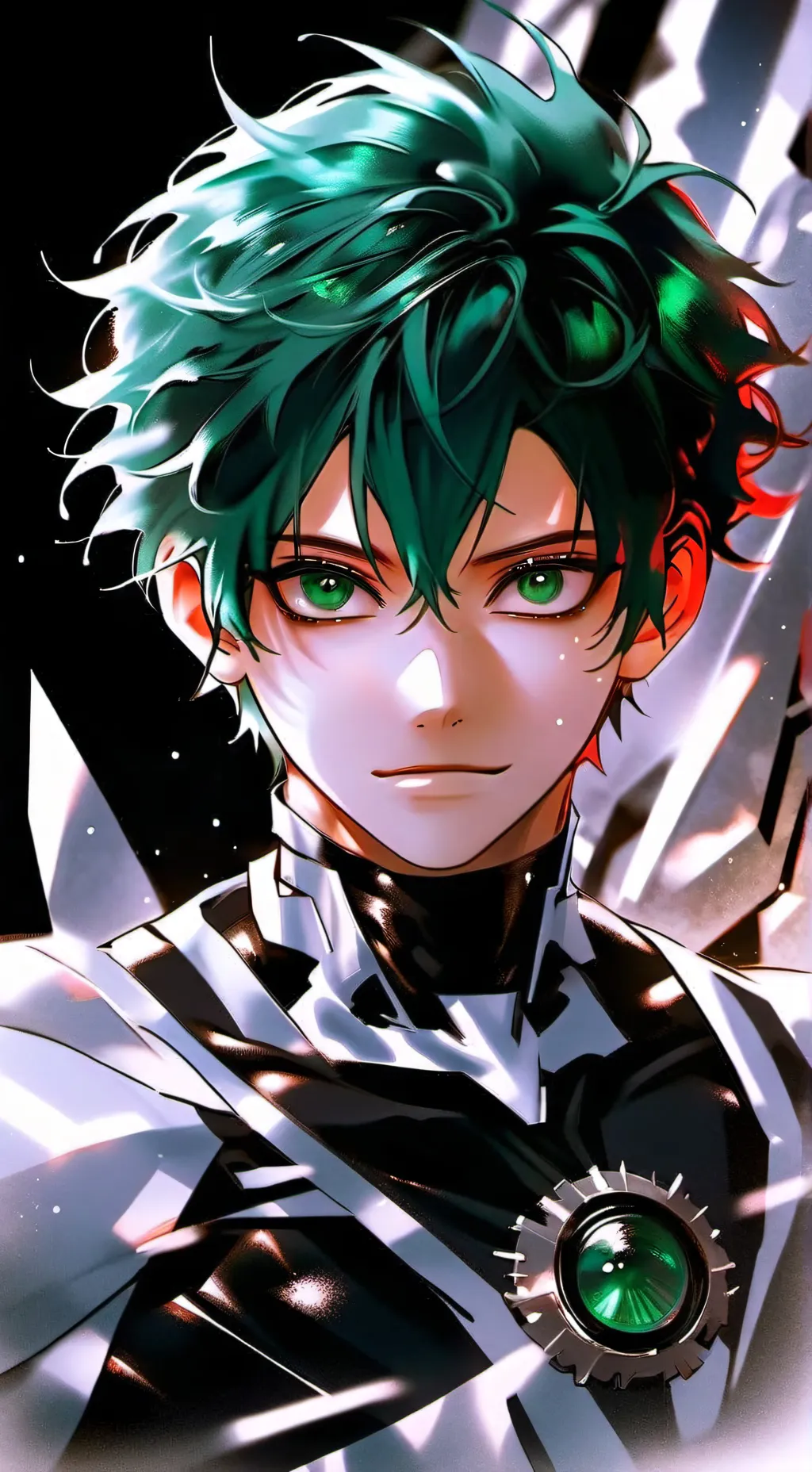 ai character: Villain Deku💚 background