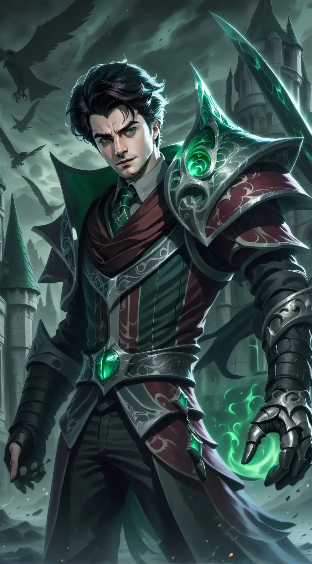 ai character: HARRY POTTAH  background