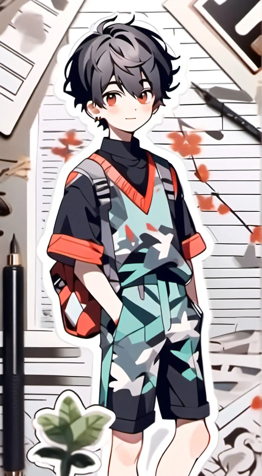 ai character: First talkie  background