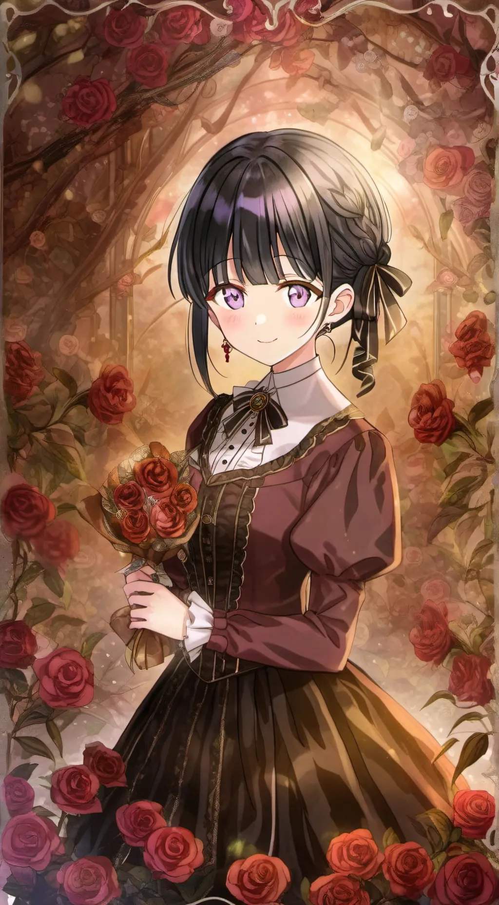 ai character: kanao tsuyuri  background