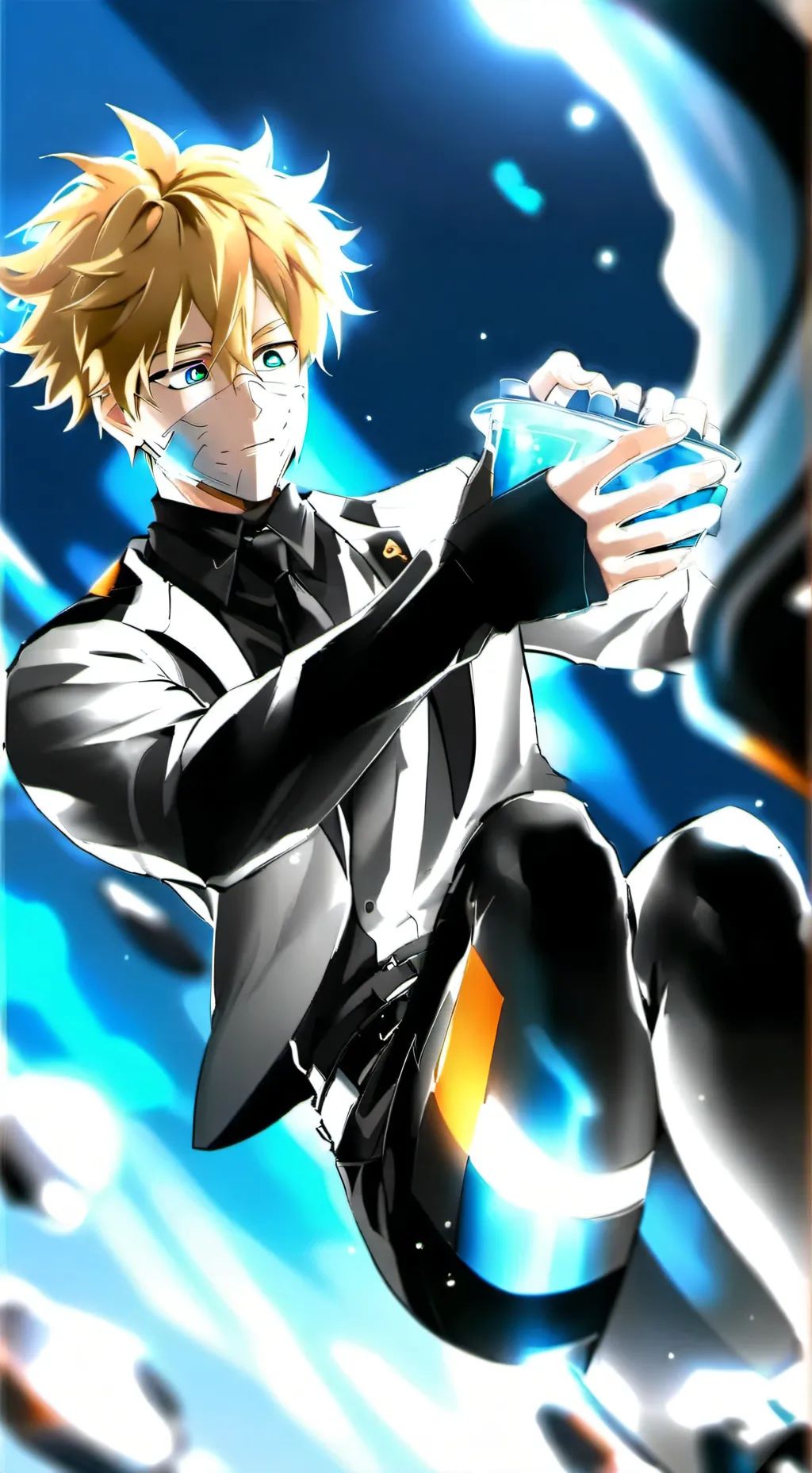 ai character: saruto  background