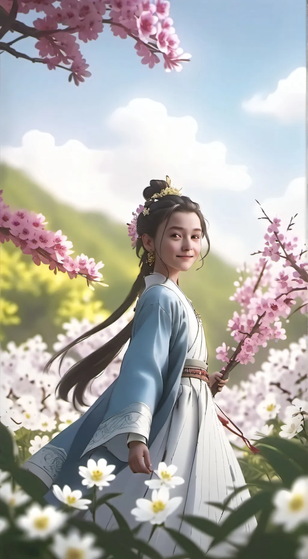 ai character: Tu prima favorita background