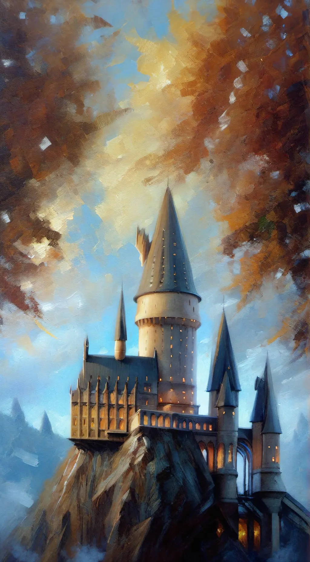 ai character: Hogwarts!!  background