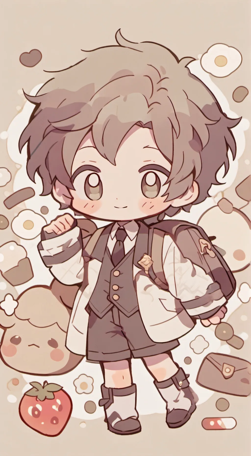 ai character: ANNOUNCEMENT  background