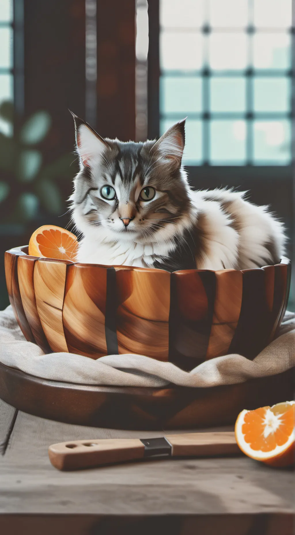 ai character: Cute little kitty background