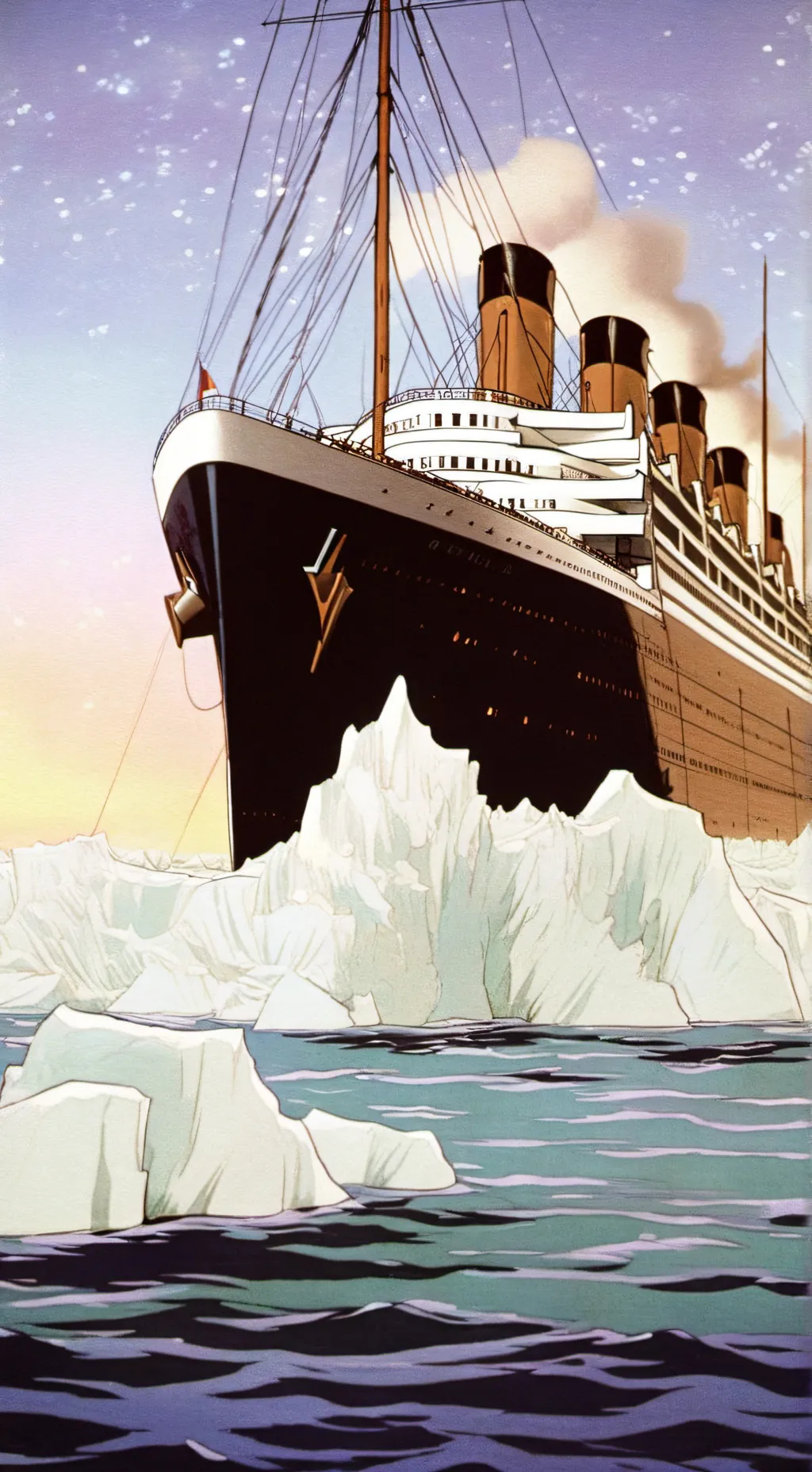 ai character: titanic background