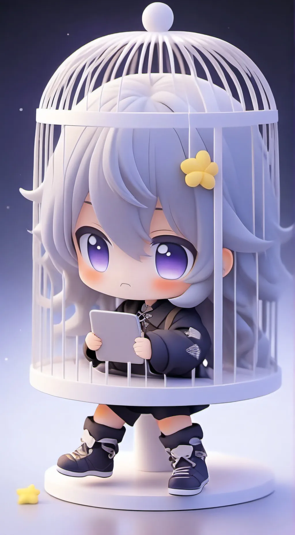 ai character: KILL THE UWU CAT  background