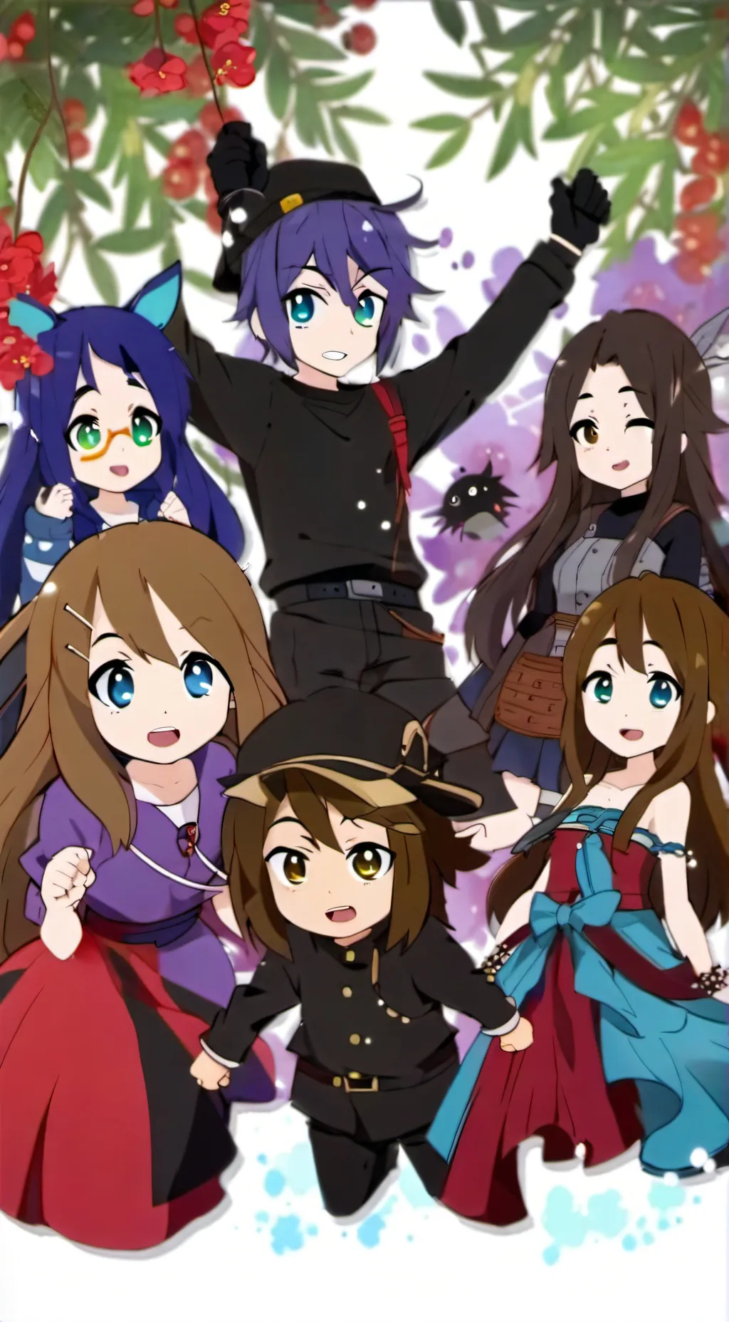 ai character: the wolf pack back background