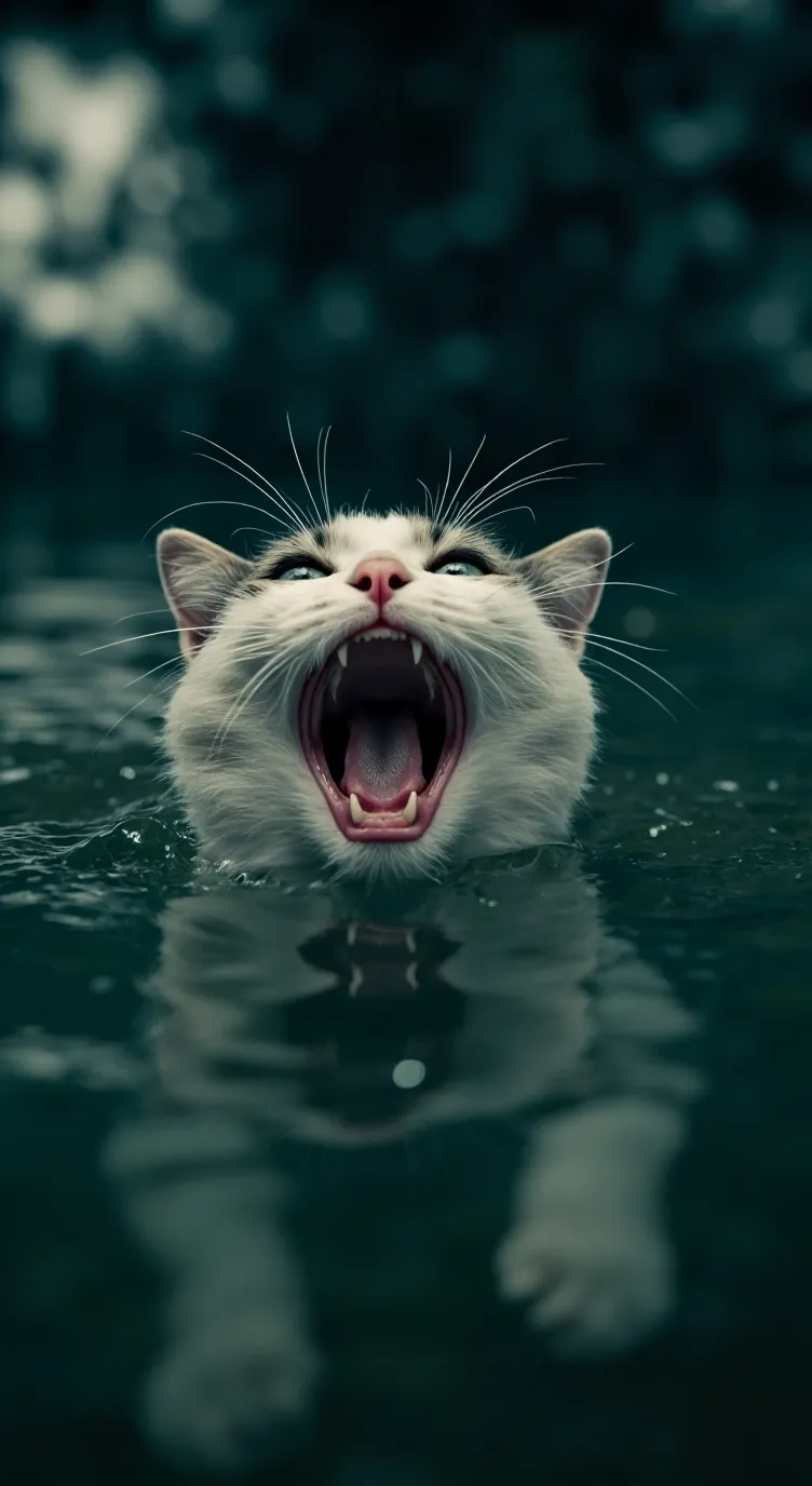 ai character: Annoying cat background