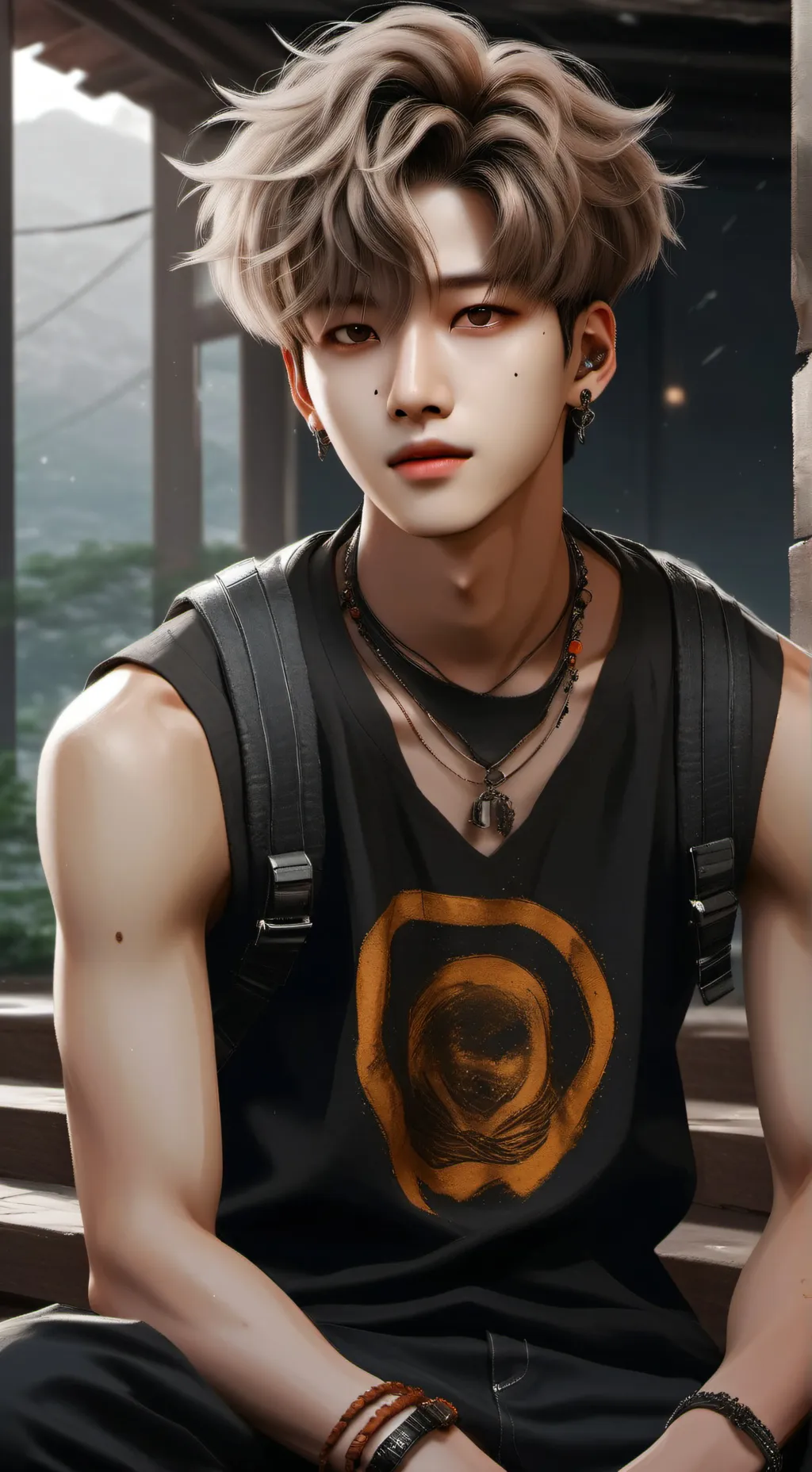 ai character: Minjun background