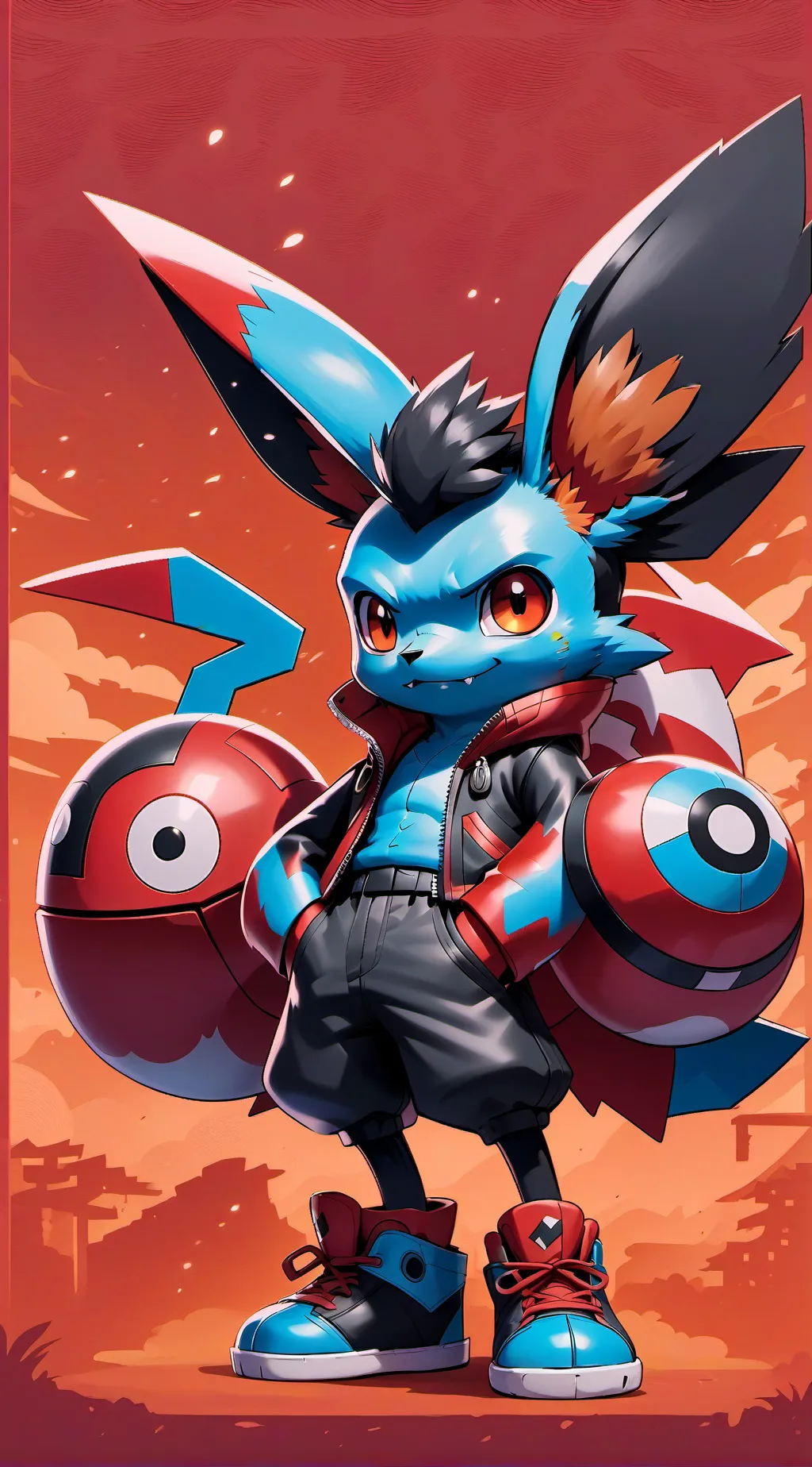 ai character: crea tu pokemon background