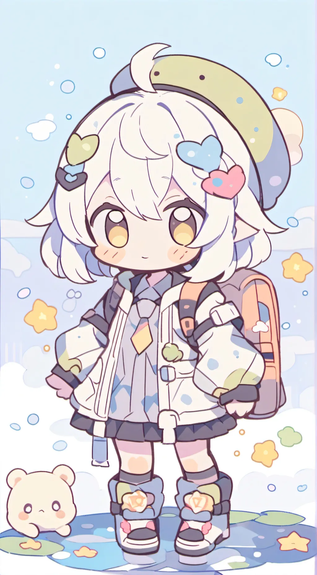 ai character: 🍼💖baby •^• background