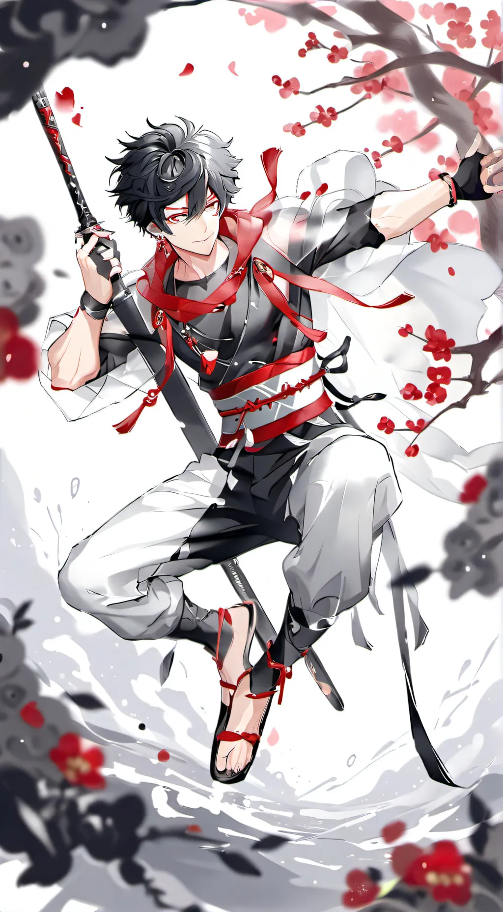 ai character: KNY X MHA background