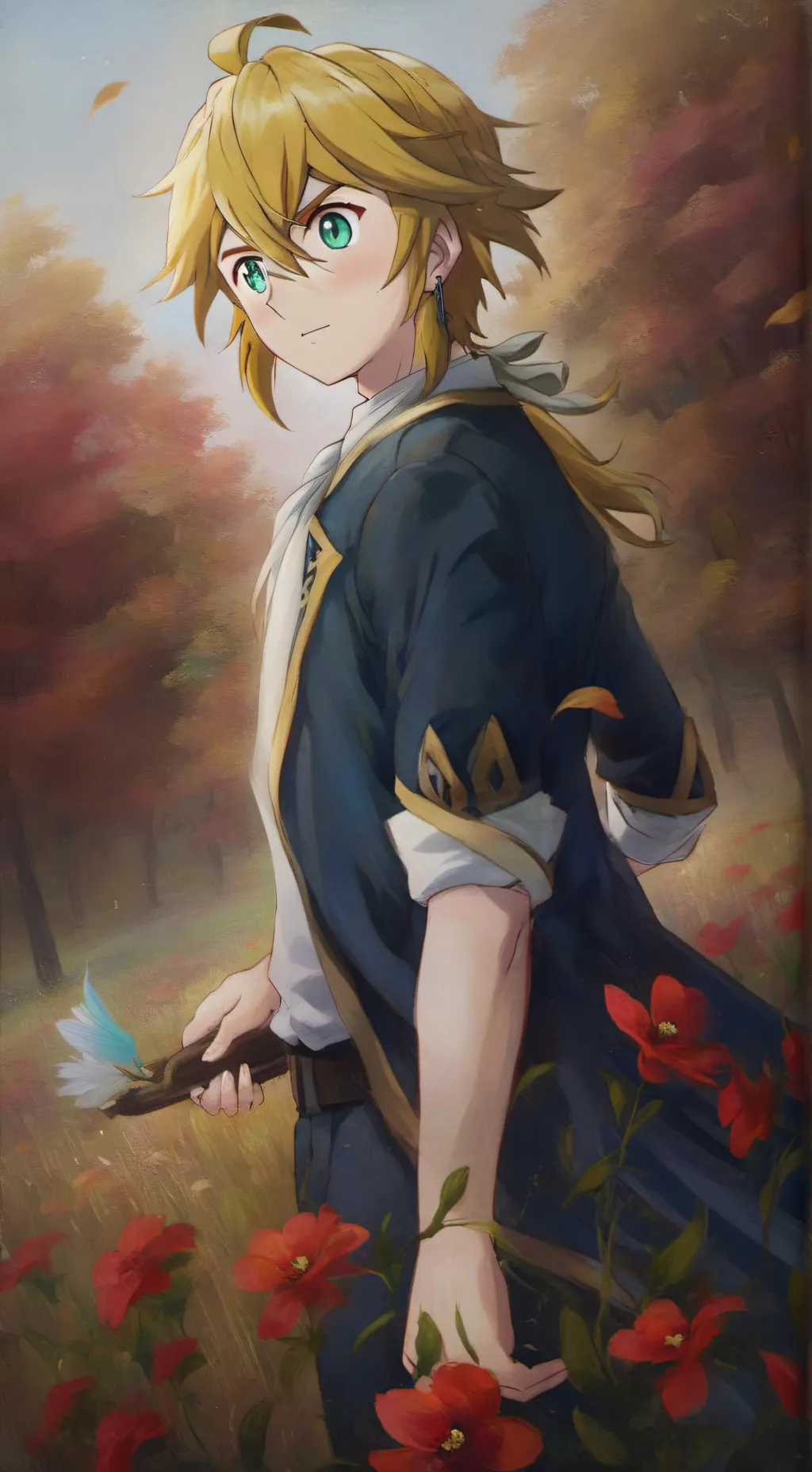 ai character: мелиодас background