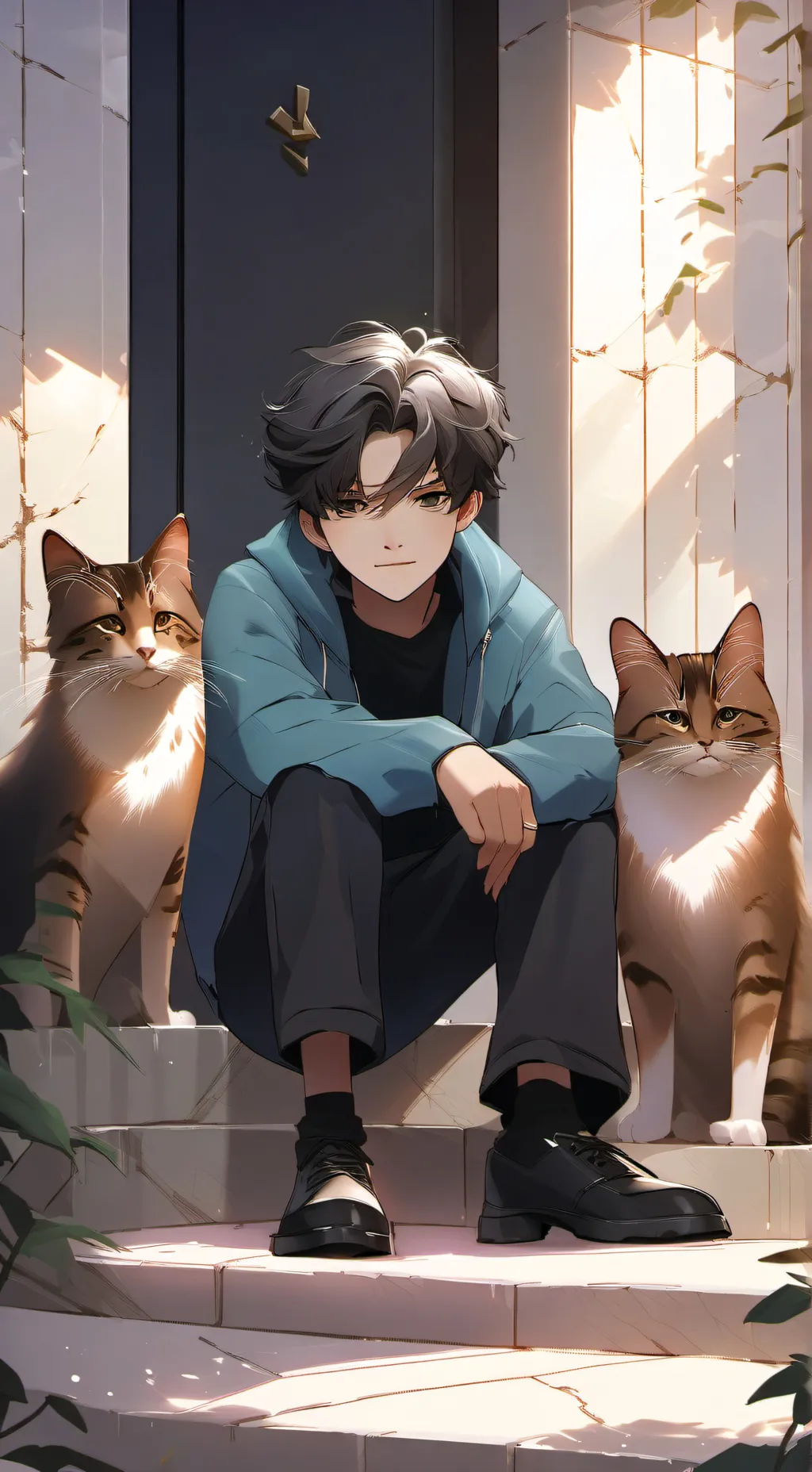 ai character: théo🐱💗 background