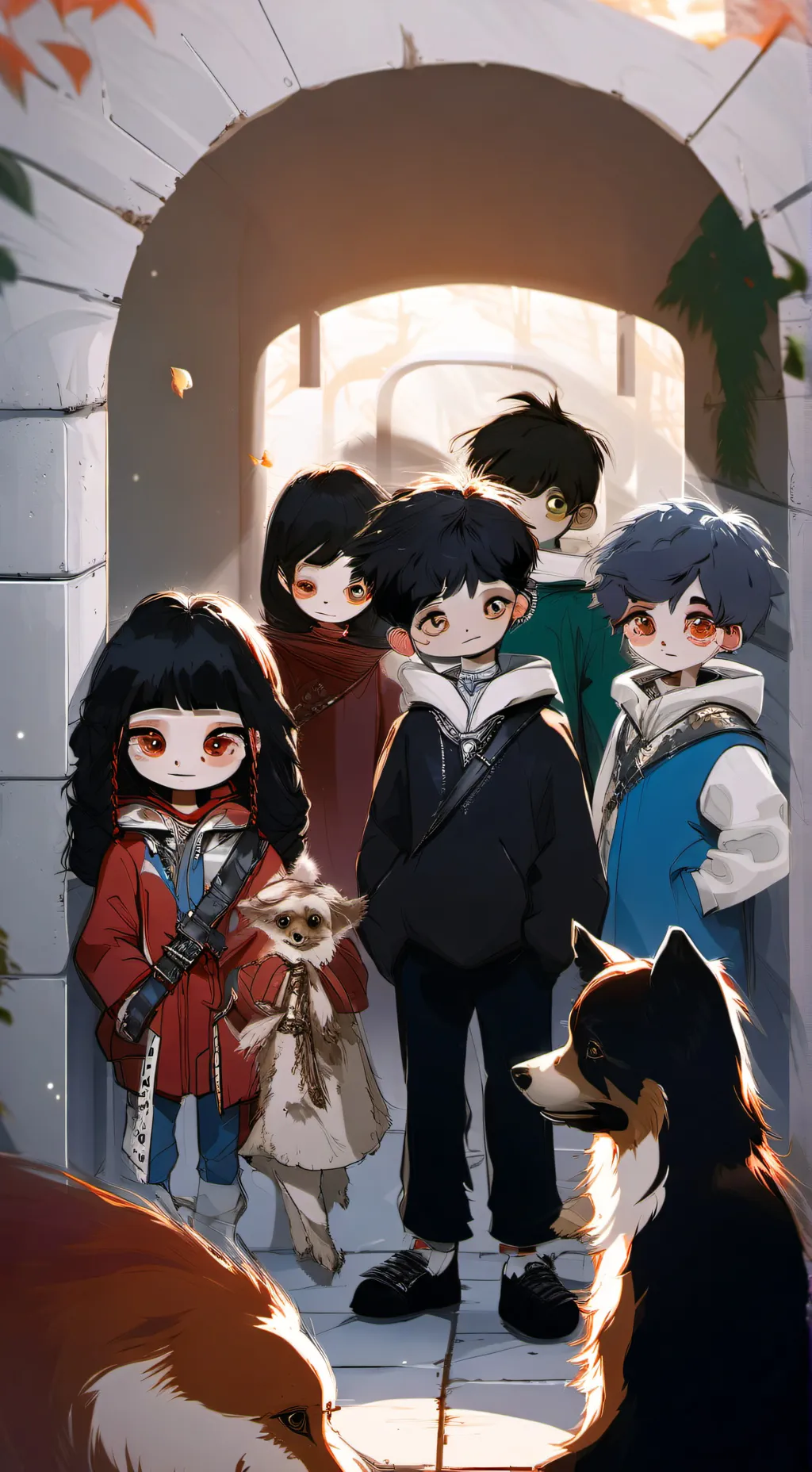 ai character: group background