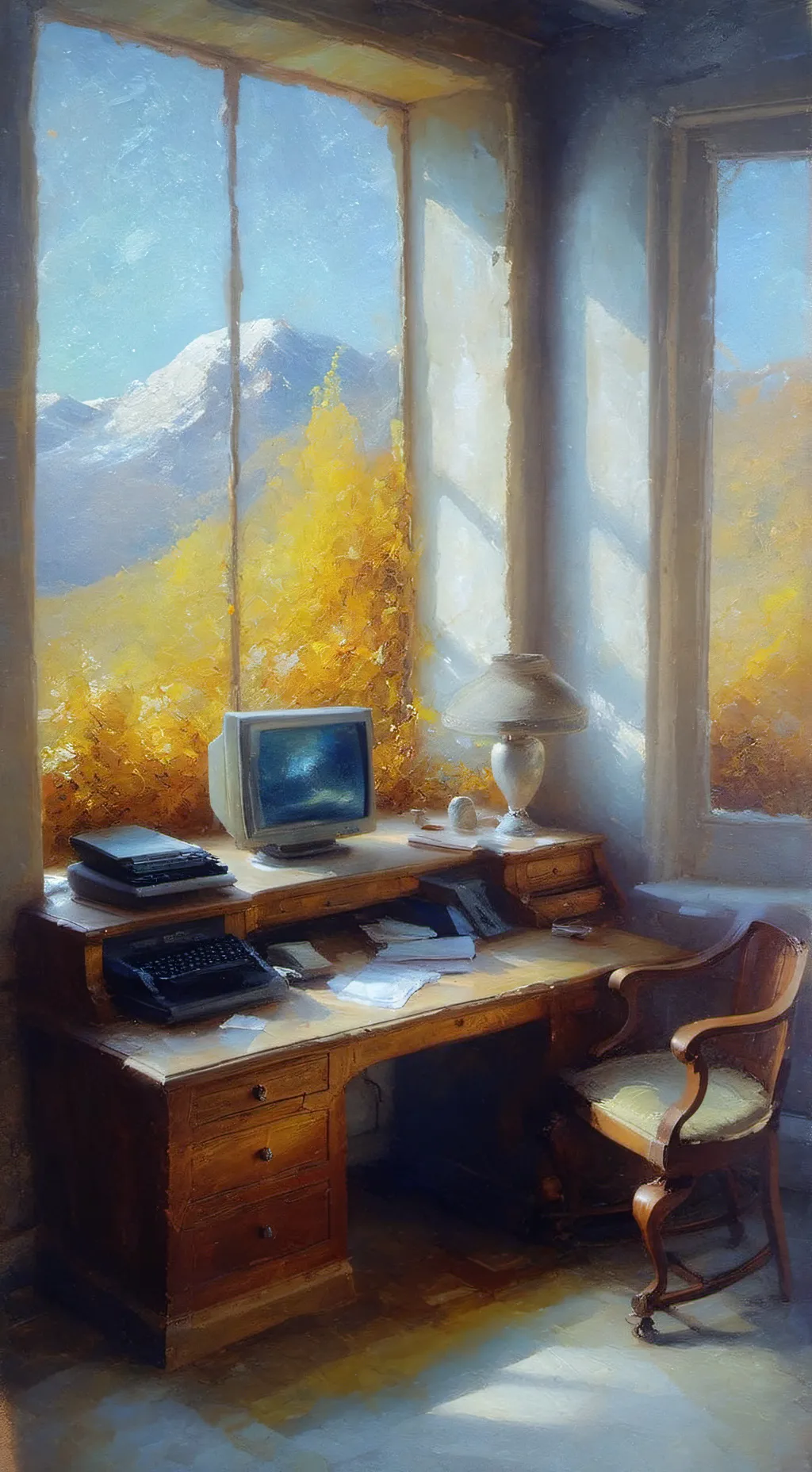 ai character: Live stream background