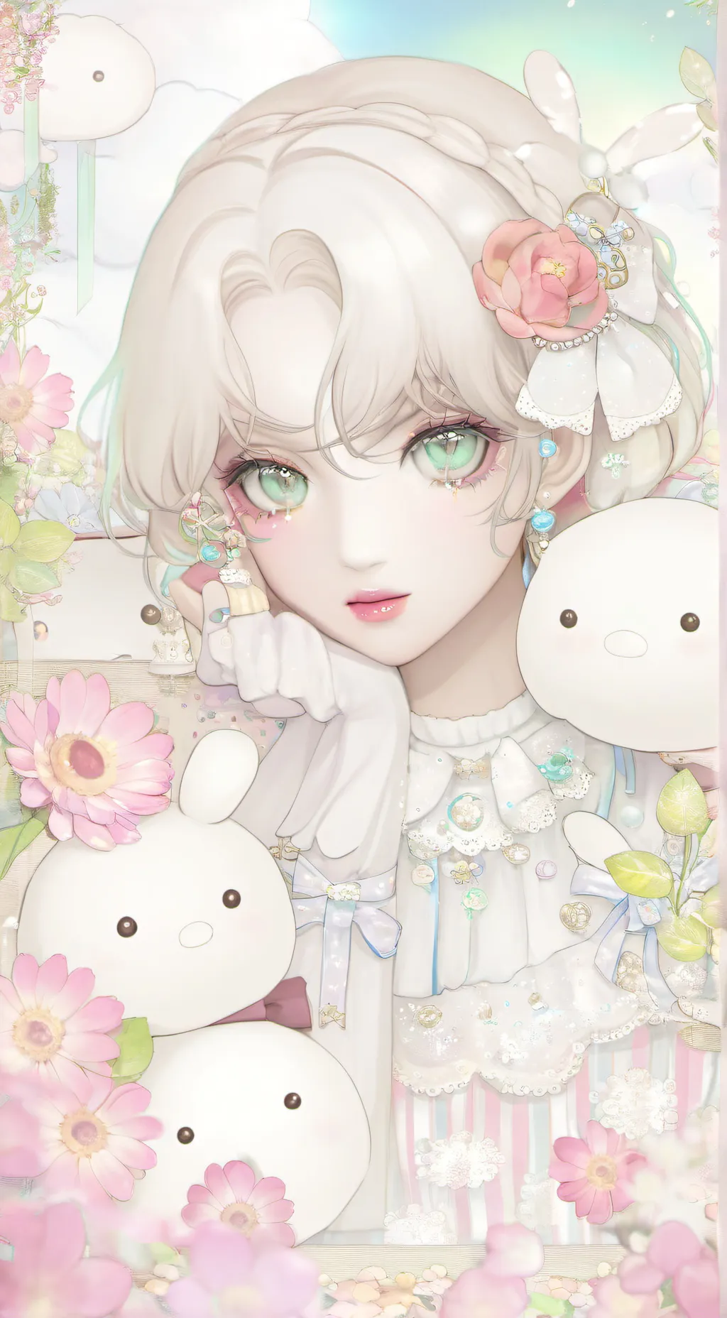 ai character: tu sirvienta background