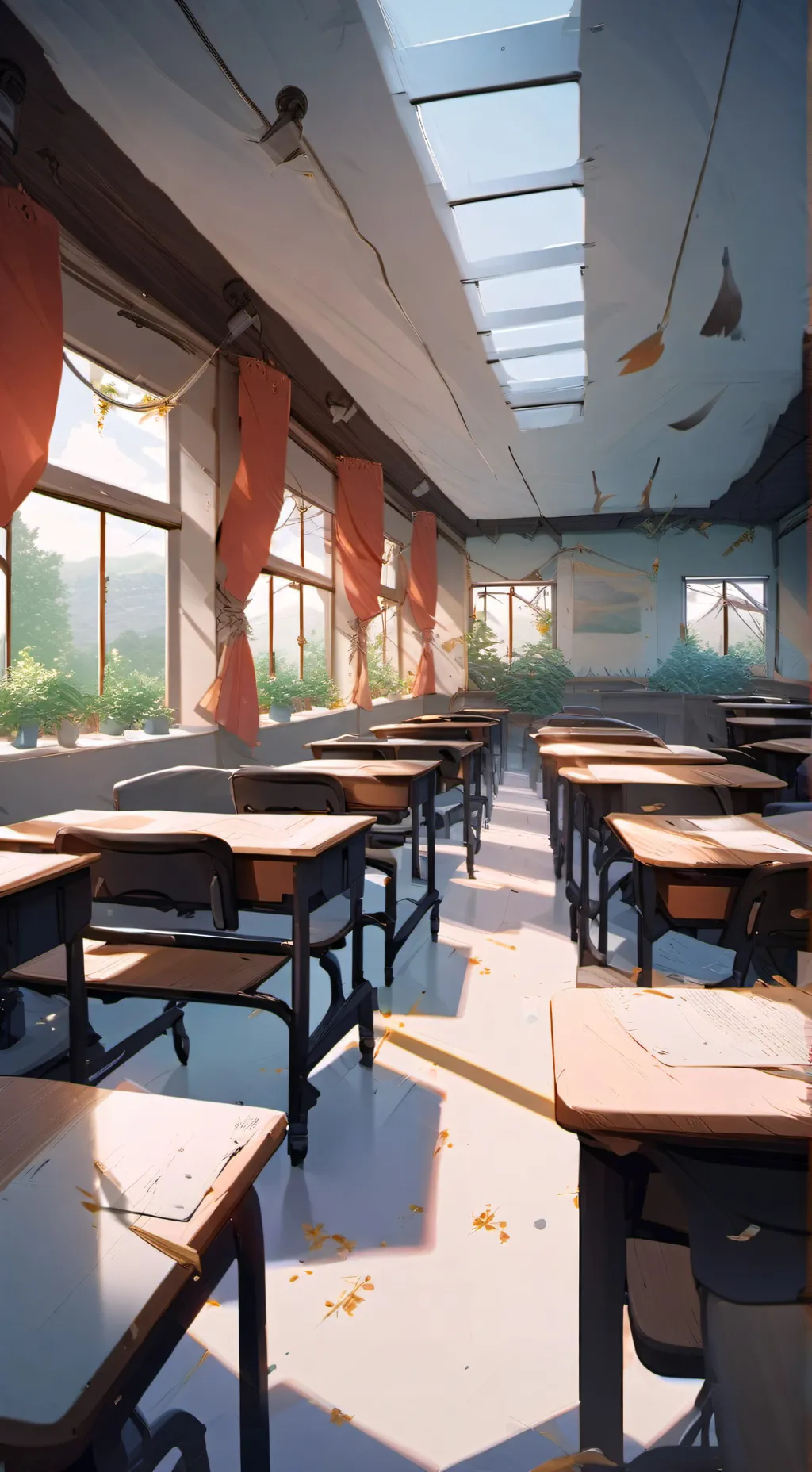 ai character: school  background