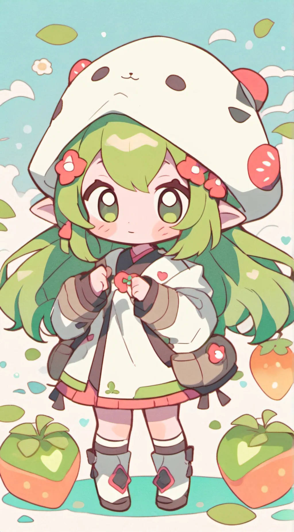 ai character: Random talkie:3 background