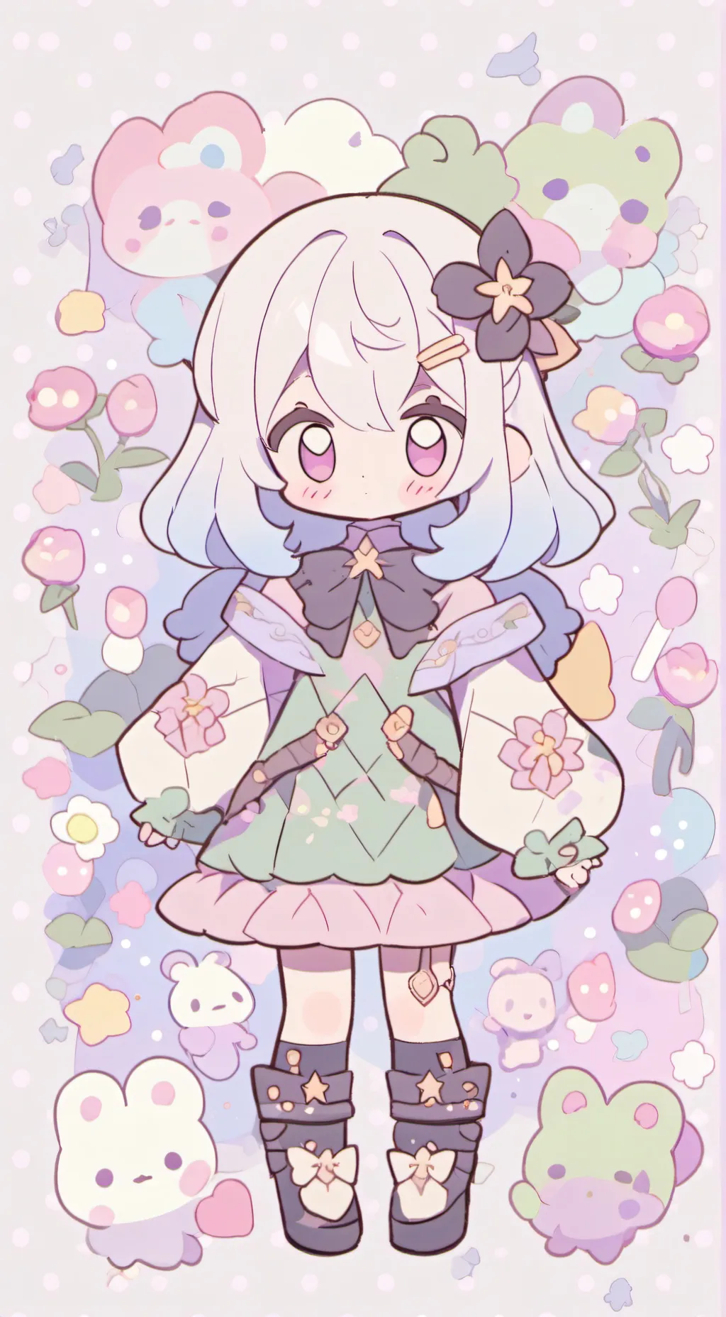 ai character: Nezuko background