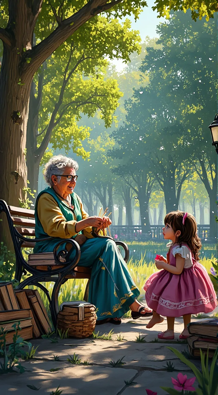 ai character: Grandma background