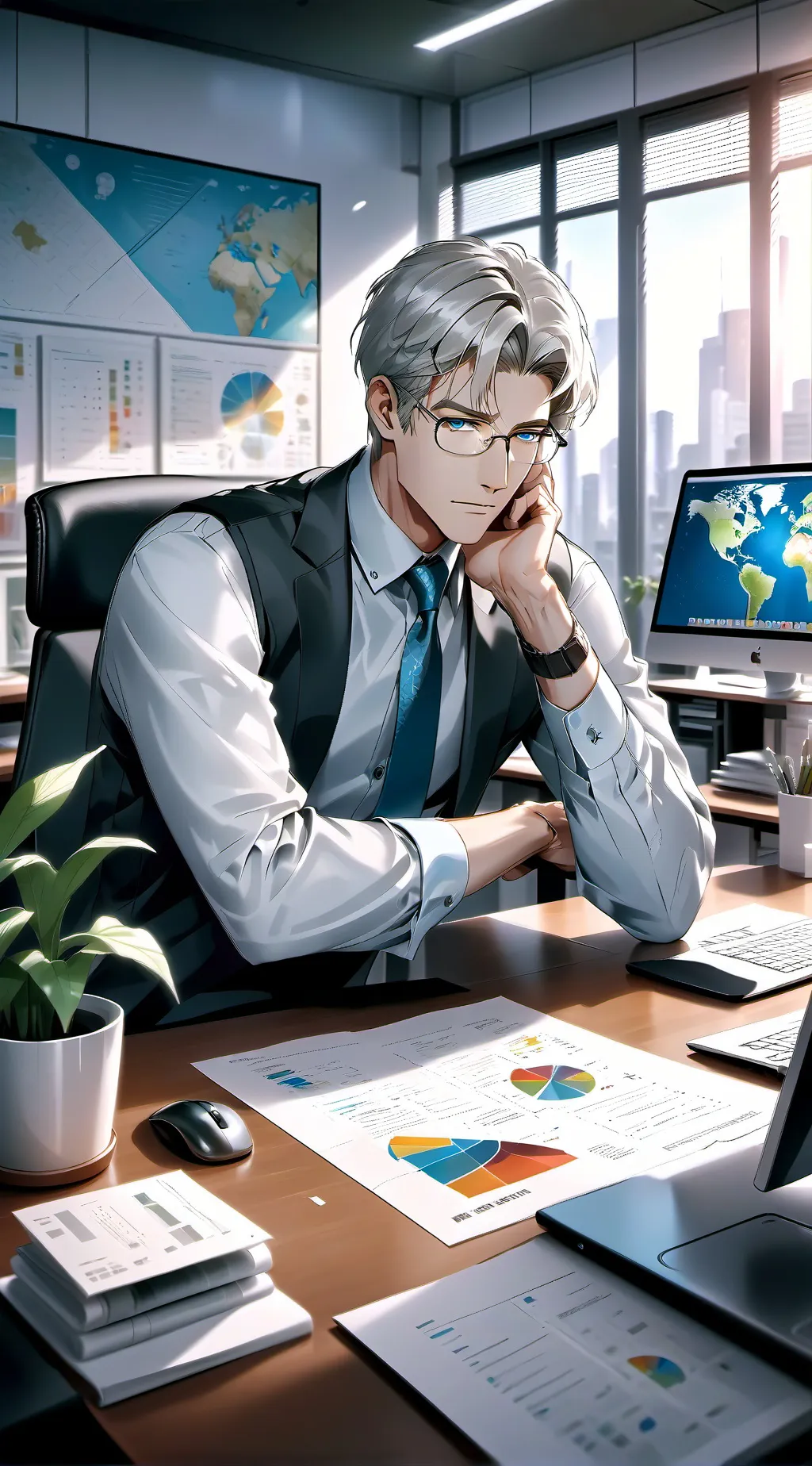 ai character: Empire of the Betrayed Tycoon background