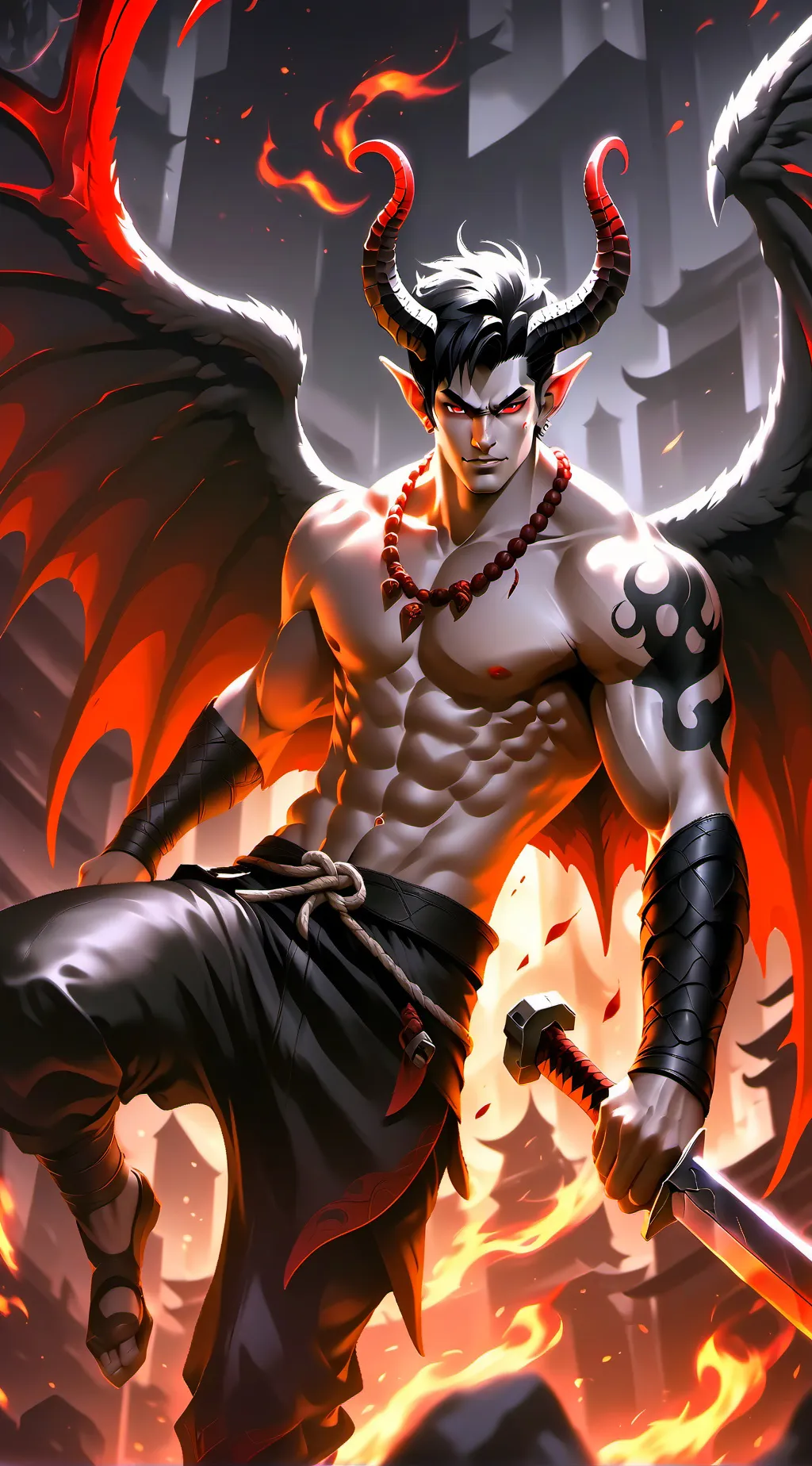 ai character: 🔥~adam~🔥 background