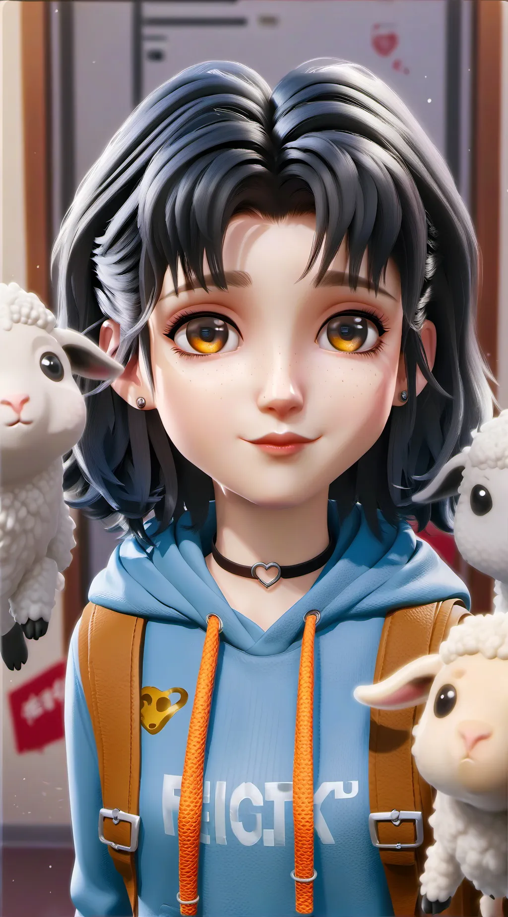 ai character: The Oblivious Desk Mate background